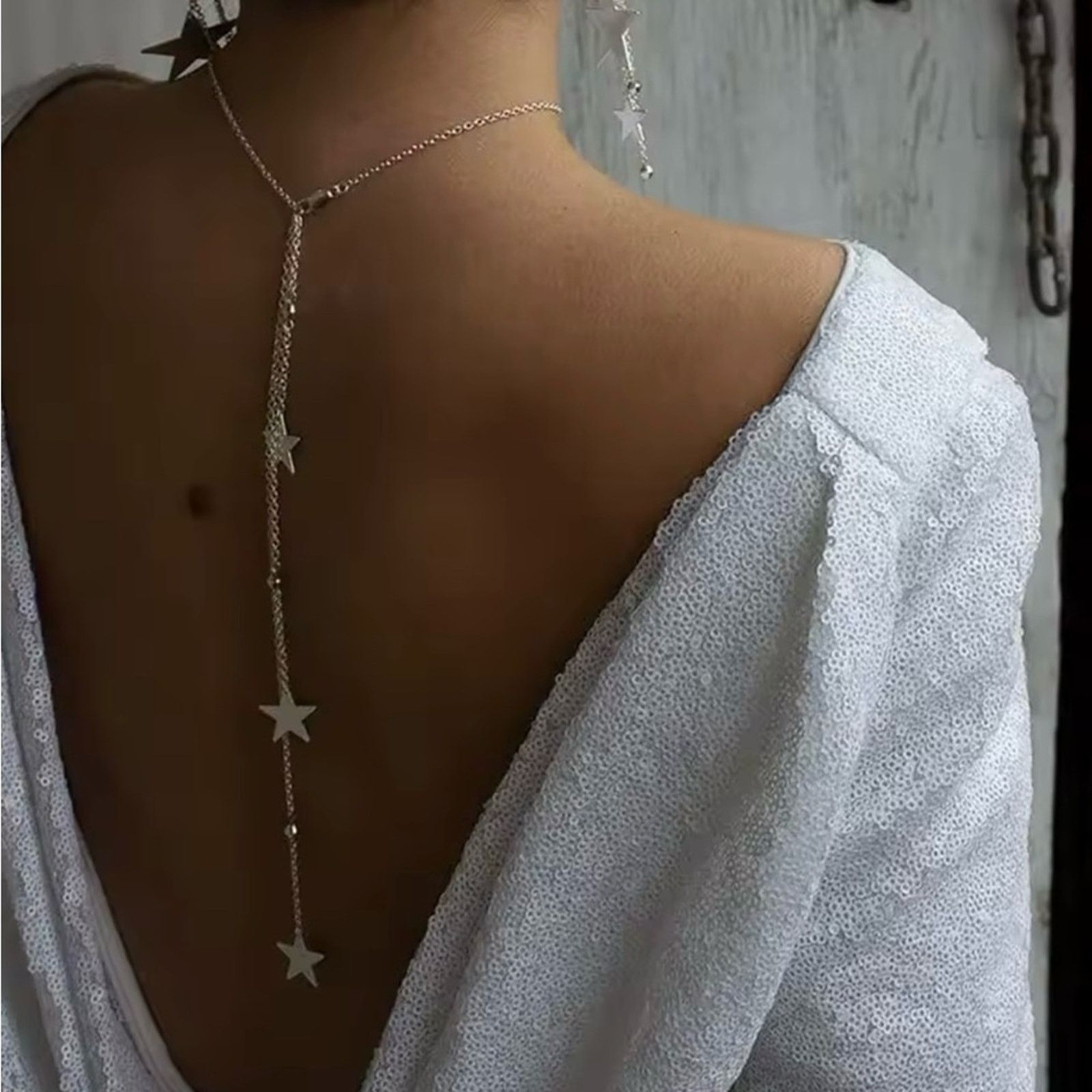 Other Star Back Chain for Women Backless Dress Accessory Body Size ONE SIZE - 1 Thumbnail