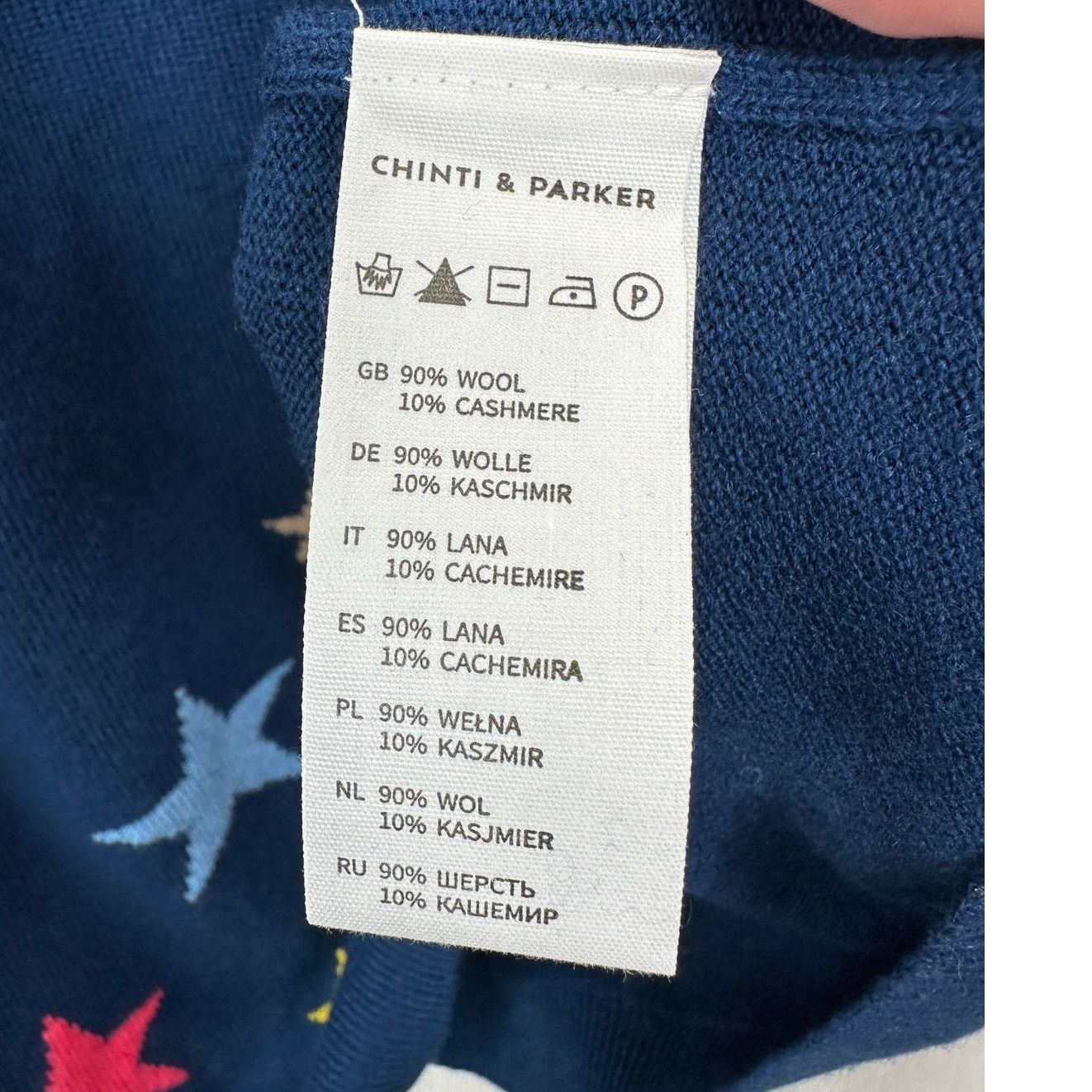 CHINTI & PARKER Chinti & Parker Navy Multi Star Long Sleeve CrewSweater L Size L / US 10 / IT 46 - 9 Thumbnail