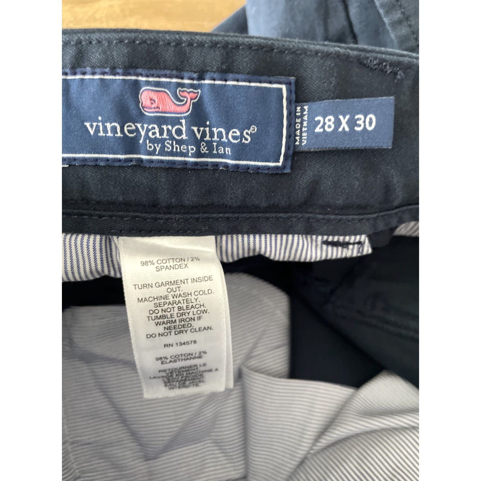 Vineyard Vines Vineyard Vines Breaker Pants Mens 28x30 Slim Straight Blue Khakis Golf Casual Pants Size US 28 / EU 44 - 3 Thumbnail