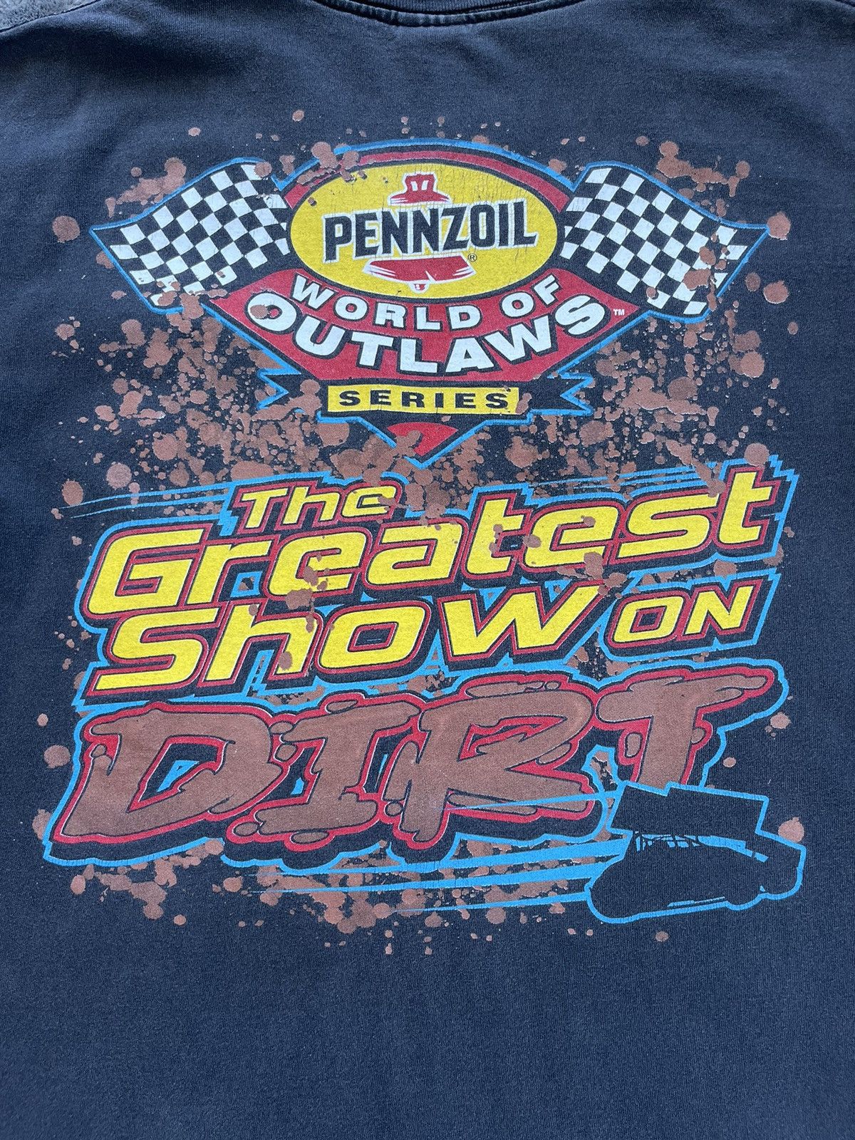 Vintage Vintage 00’s Pennzoil “World of Outlaws” T-Shirt Size US M / EU 48-50 / 2 - 14 Thumbnail