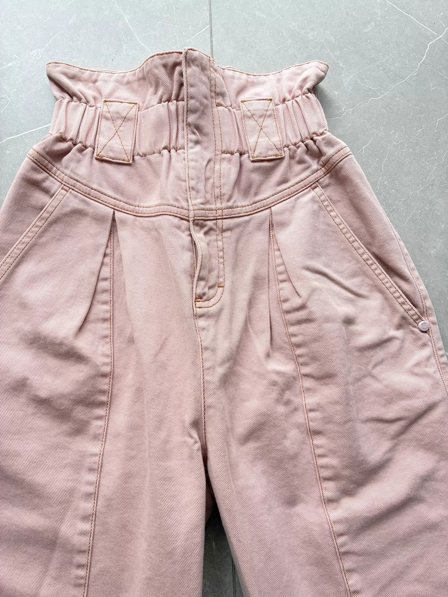 Fendi FENDI Pink High-Waist Bloom Pants Women's 36 Size 25" / US 0 / IT 36 - 4 Thumbnail
