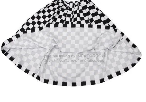 Comme des Garcons Comme Des Garcons size S Black and White Vintage Plaid Ple Size 23" - 7 Thumbnail