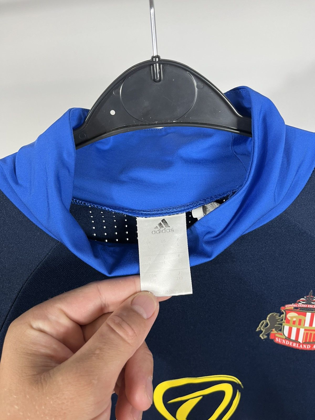 Adidas Adidas Sunderland AFC Training Top Pullover Blue Size L Size US L / EU 52-54 / 3 - 5 Thumbnail