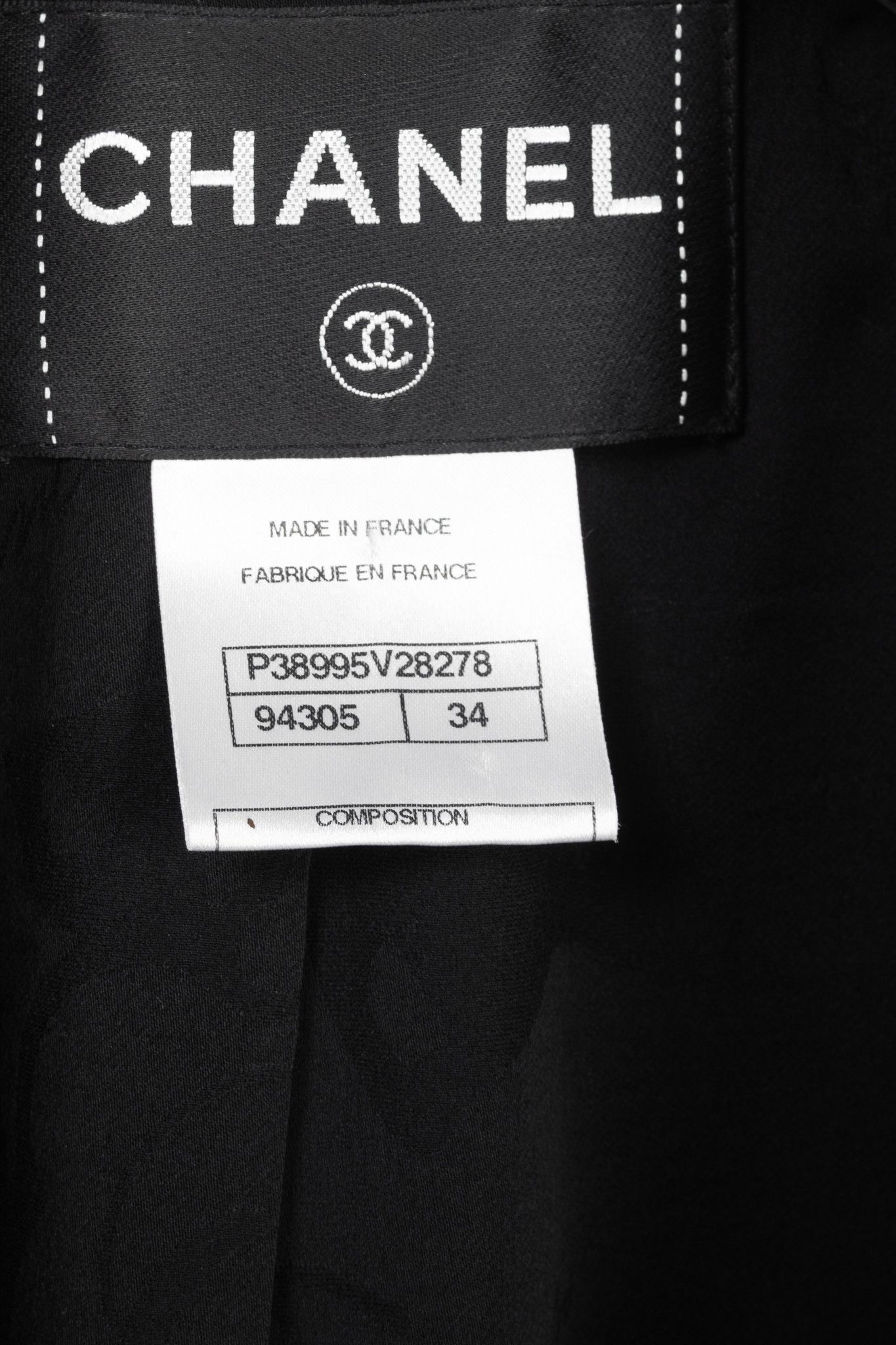 Chanel Chanel Black Wool-Blend Panelled Buttoned-Chain Blazer Size XS / US 0-2 / IT 36-38 - 9 Thumbnail