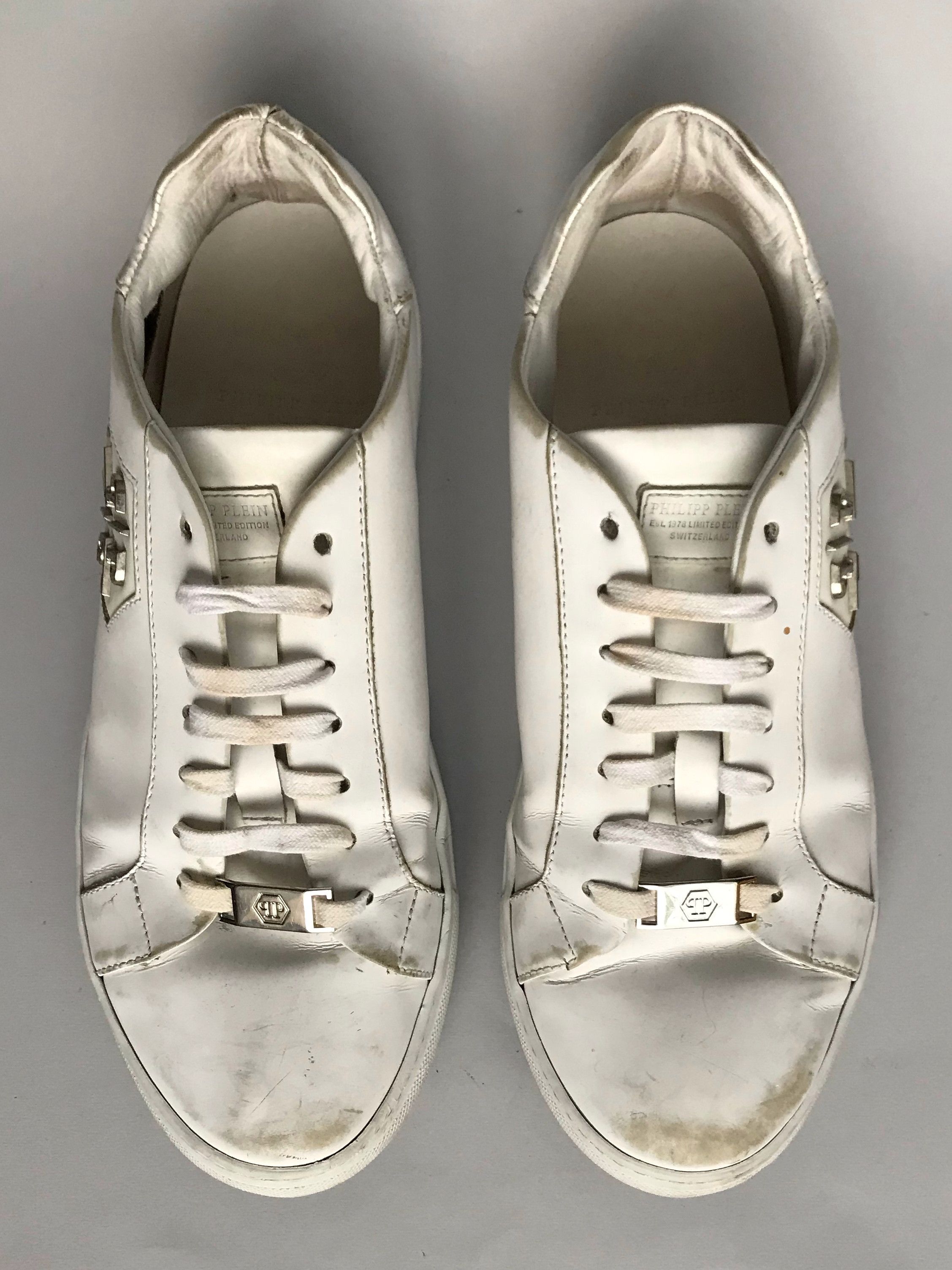 Philipp Plein PHILIPP PLEIN SIMPSON SKULL AND CROSSBONES SNEAKERS Size US 9 / EU 42 - 2 Thumbnail