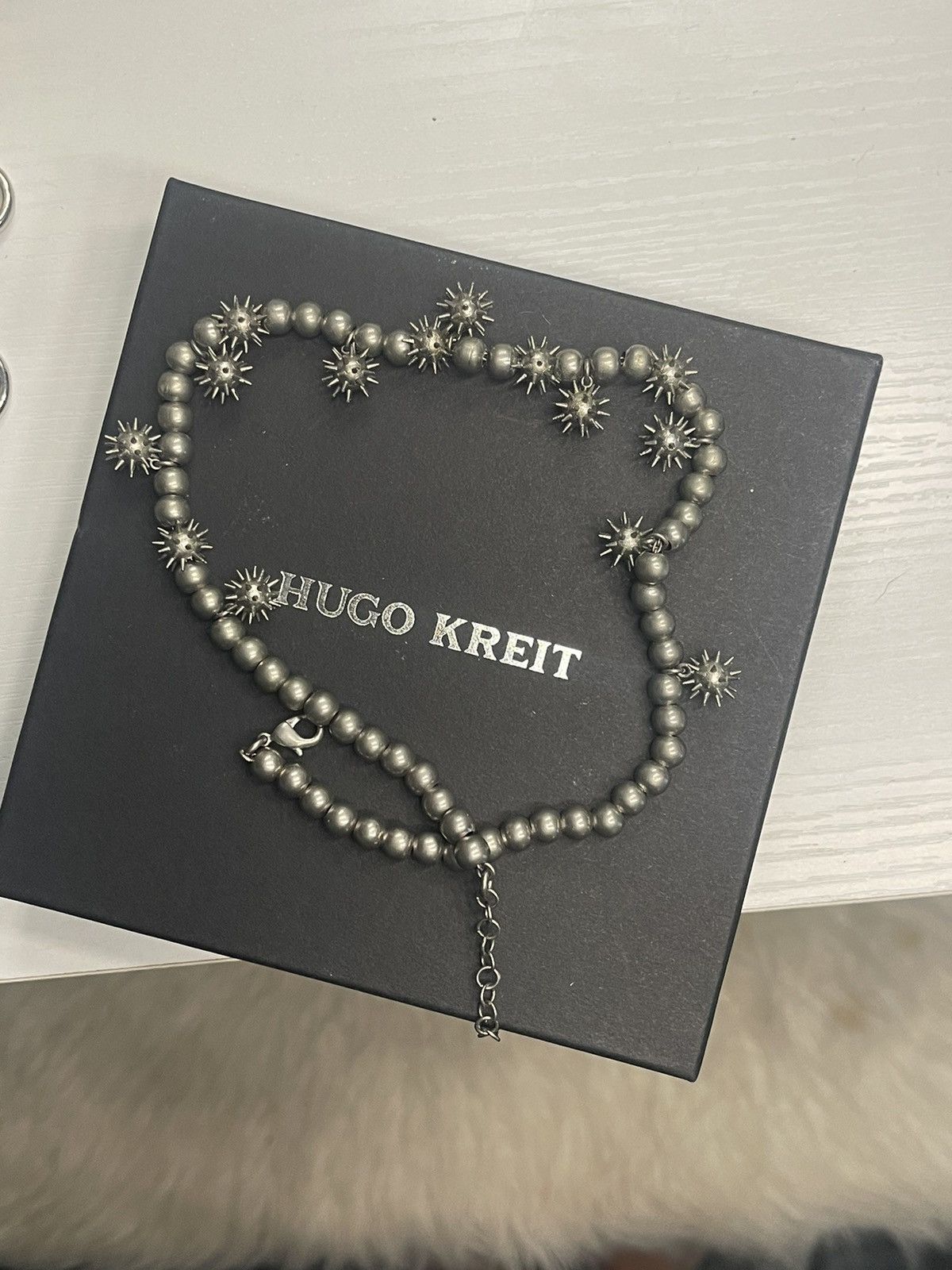 Other HUGO KREIT Gunmetal Spiky Pearl Necklace Size ONE SIZE - 6 Thumbnail