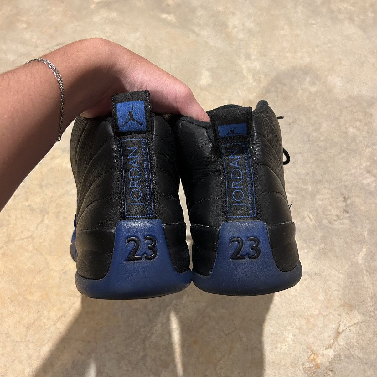 Jordan Brand × Nike Air Jordan 12 Retro Black Game Royal 2019 US 12 Size US 12 / EU 45 - 4 Thumbnail
