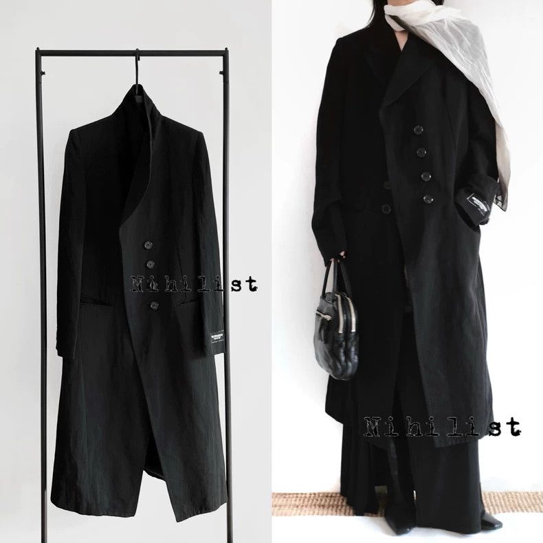 Ann Demeulemeester Ann Demeulemeester Black Coat M Size US M / EU 48-50 / 2 - 1 Thumbnail
