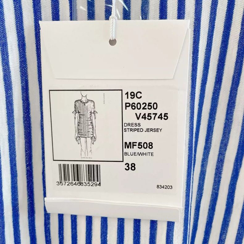 Chanel Chanel Blue and white striped knitted dress Size XS / US 0-2 / IT 36-38 - 8 Thumbnail