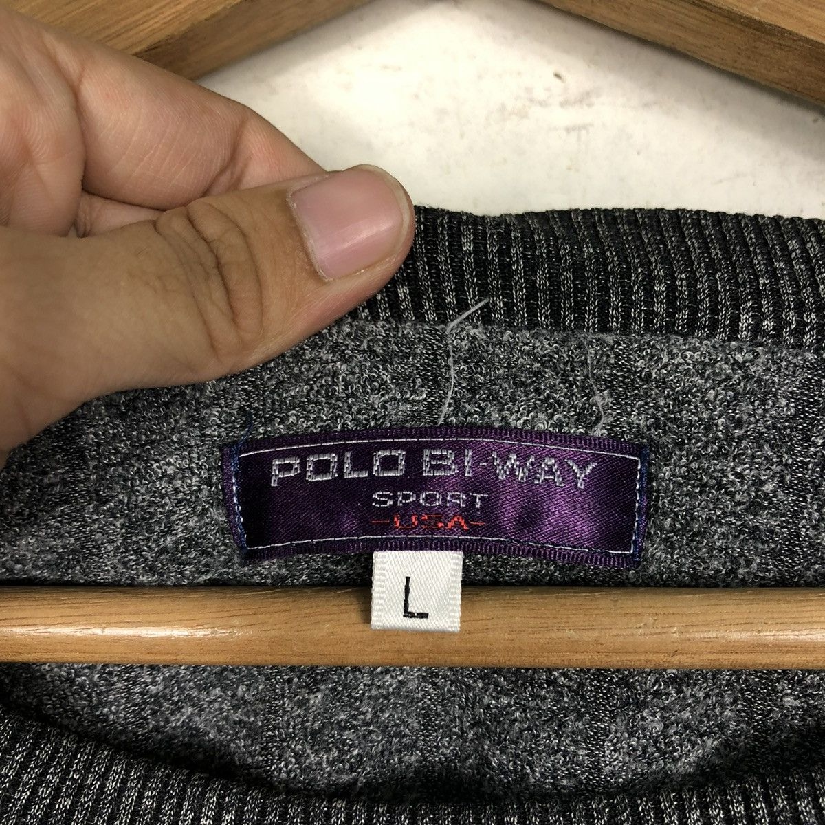 Japanese Brand 🔥VINTAGE SWEATSHIRT POLO BI-WAY SPORT BIG LOGO Size US L / EU 52-54 / 3 - 15 Thumbnail
