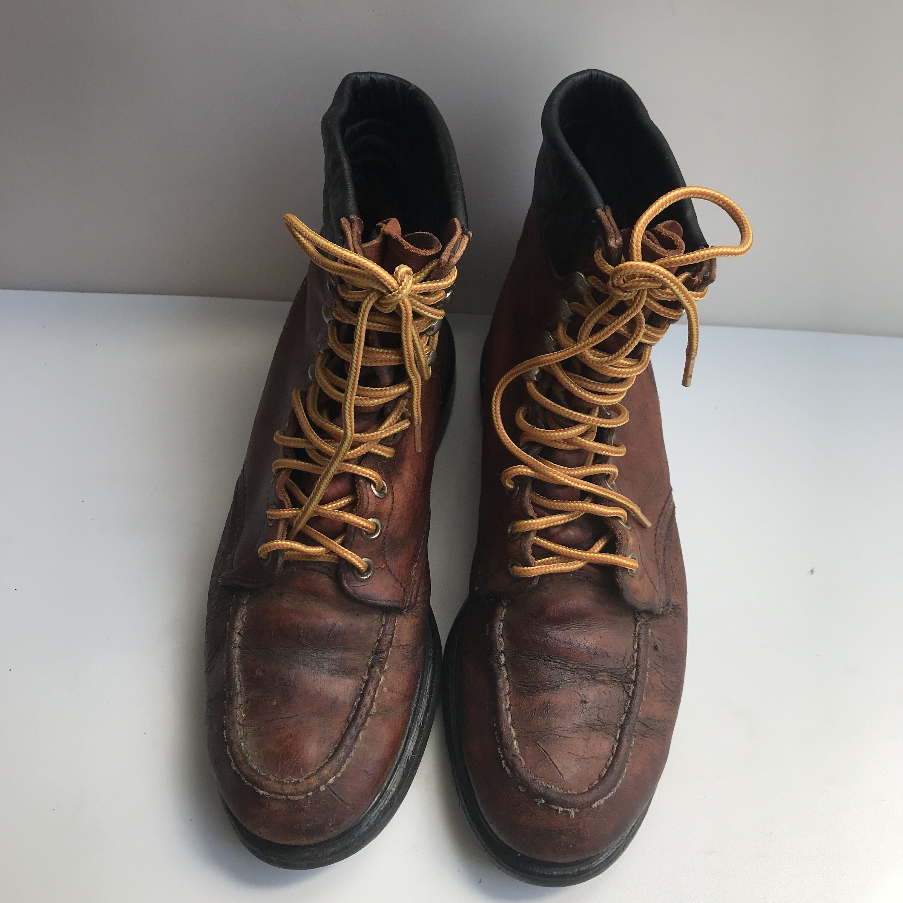 Red Wing Vintage Red Wing 204 Leather SuperSole Moc Toe Ankle Boots Size US 10 / EU 43 - 5 Thumbnail