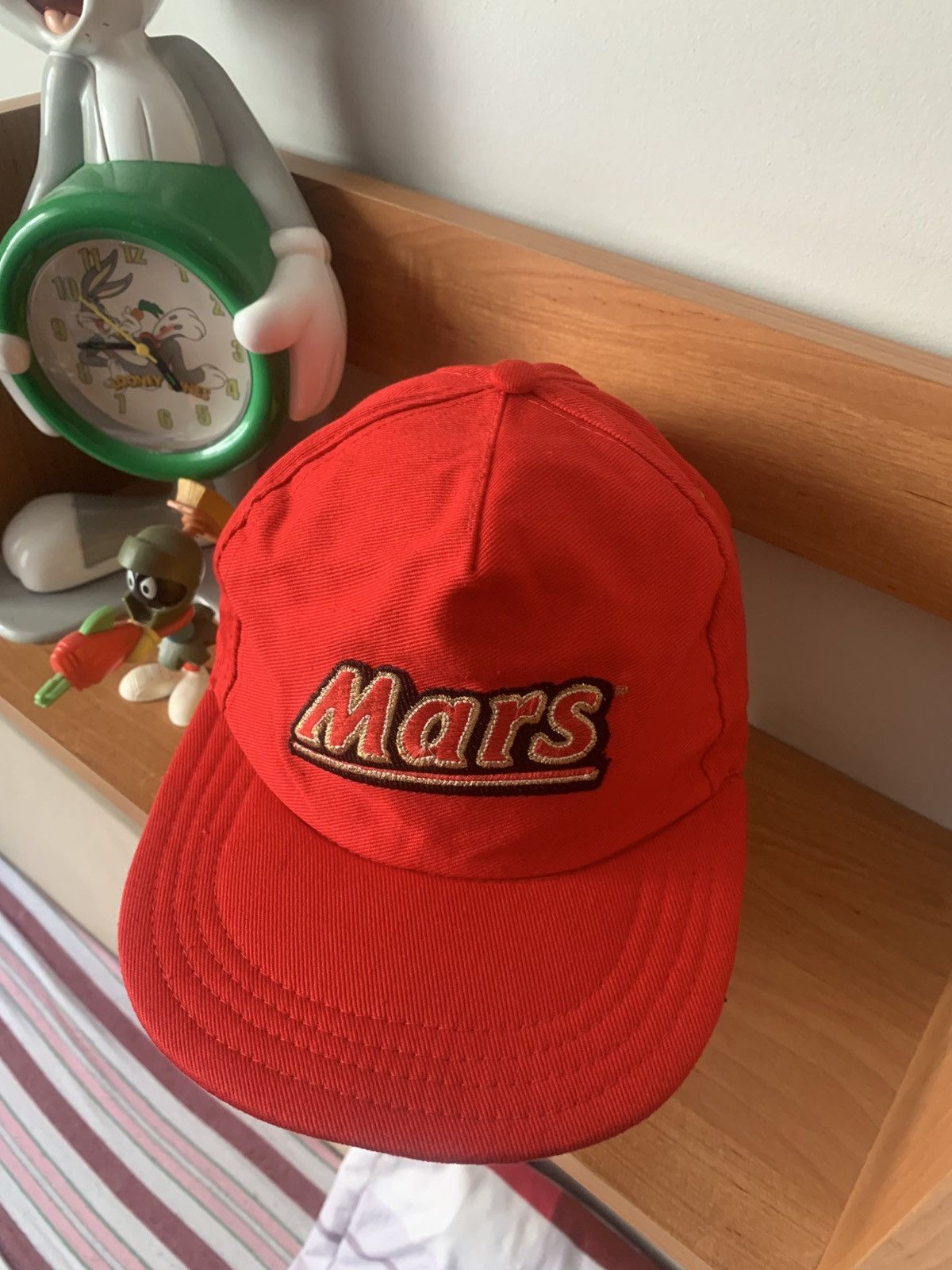 Vintage 90s Vintage Mars Chocolate Bar Candy Red Baseball Cap Size ONE SIZE - 1 Thumbnail
