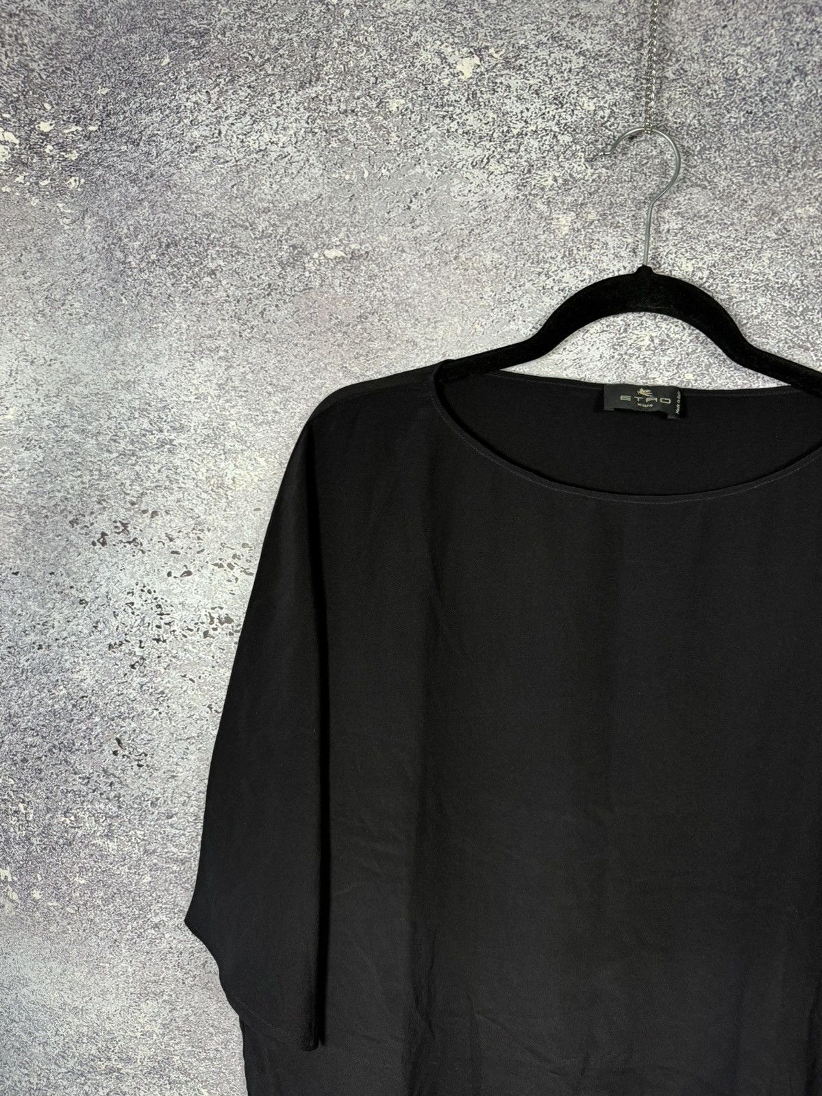 Etro × Vintage Vintage ETRO Silk Oversized Wide Sleeve Top Woman Size M / US 6-8 / IT 42-44 - 3 Thumbnail