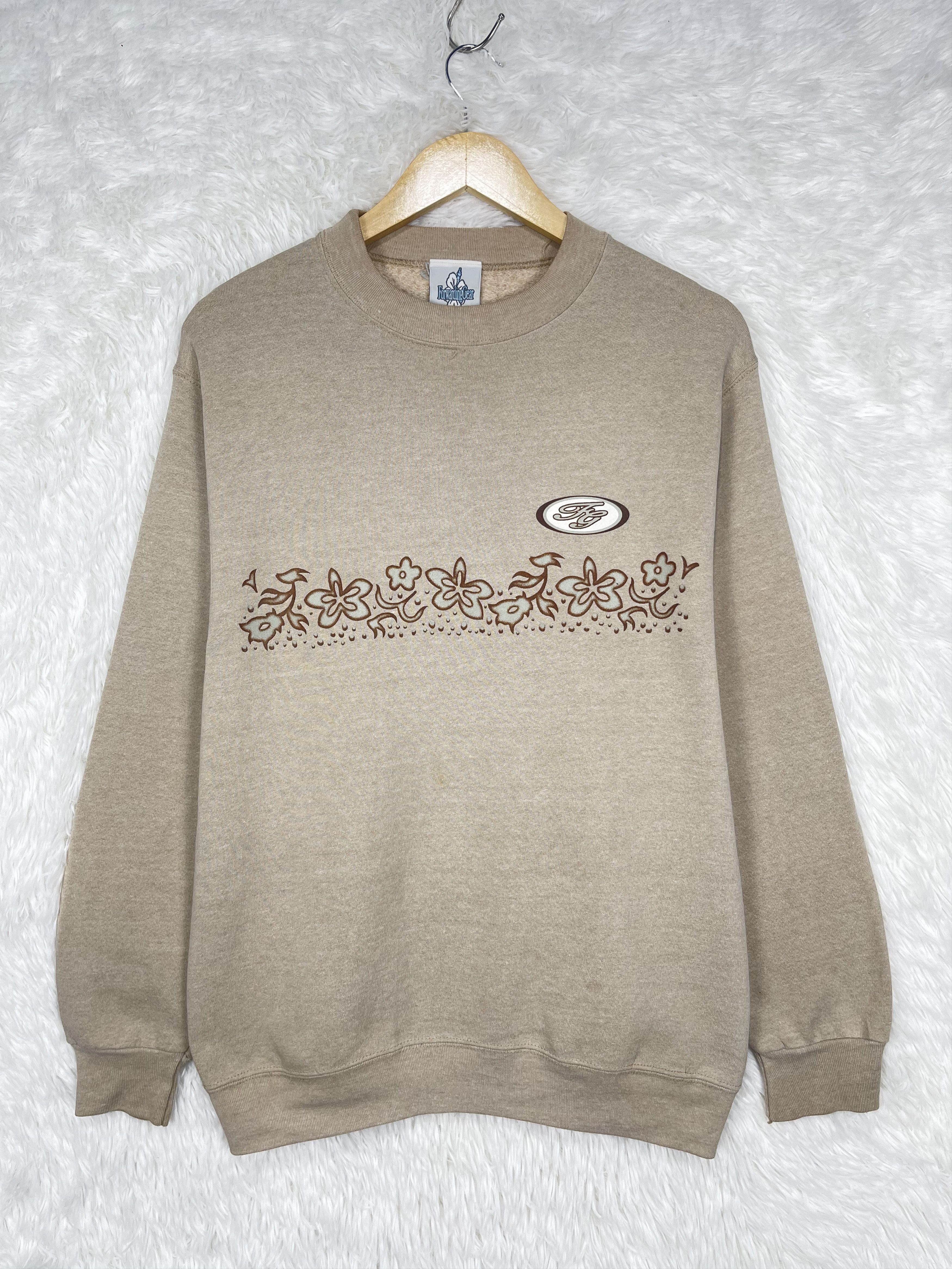 Japanese Brand Vintage 90s Japanese Floral Graphic Print Crewneck AS0004 Size US M / EU 48-50 / 2 - 1 Thumbnail