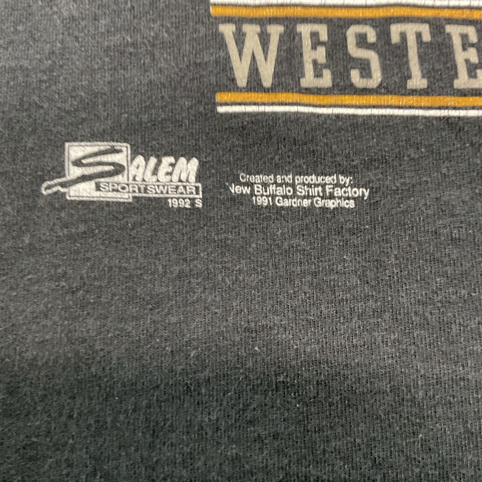 Salem Sportswear New Orleans Saints 90s Black Vintage T-Shirt Size US L / EU 52-54 / 3 - 4 Thumbnail