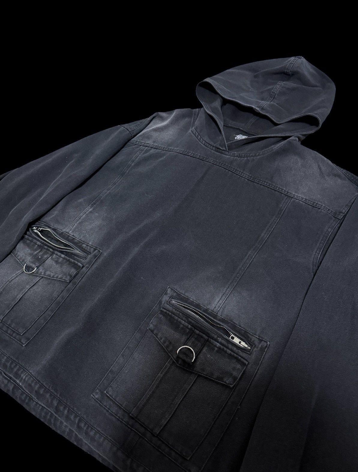 Japanese Brand Denim Hooded Jacket With double pockets Size US L / EU 52-54 / 3 - 3 Thumbnail