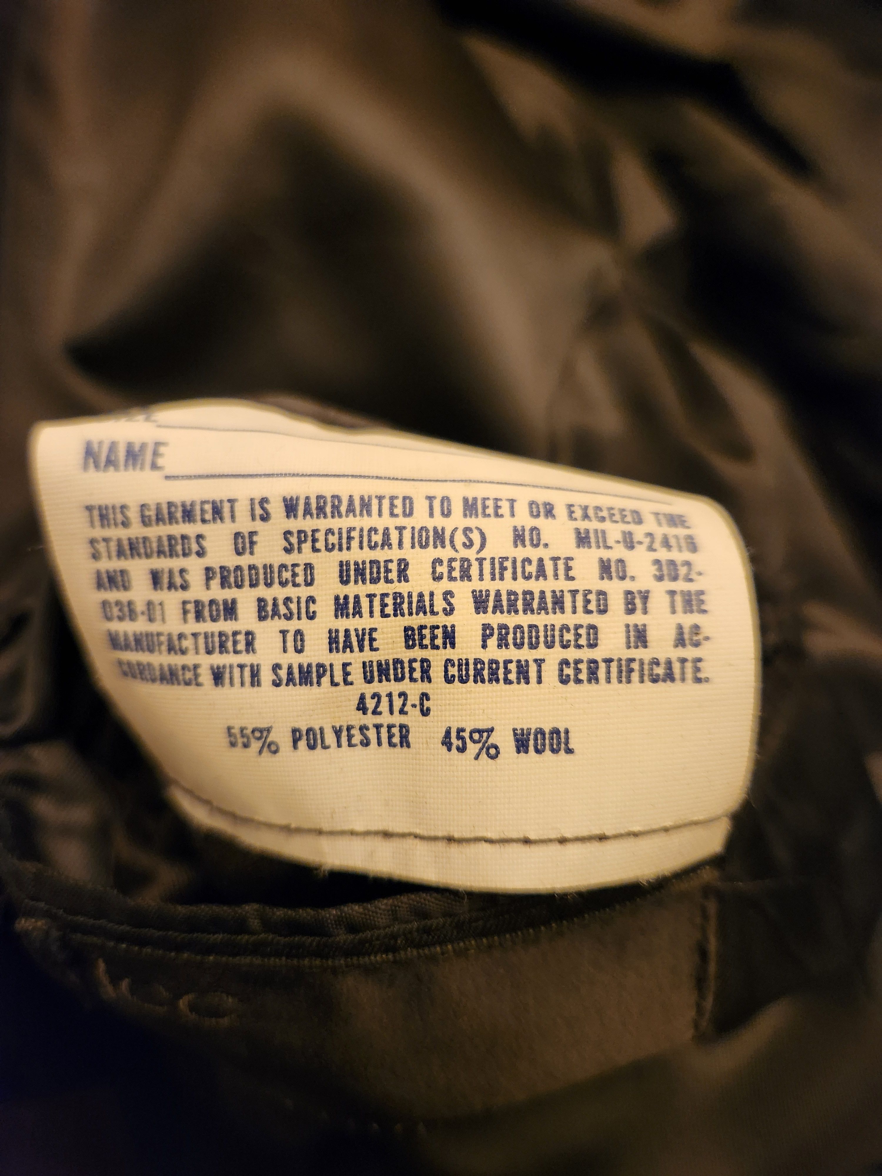 Other Vintage US Navy Double Breast Officer's Jacket Size 42R - 3 Thumbnail