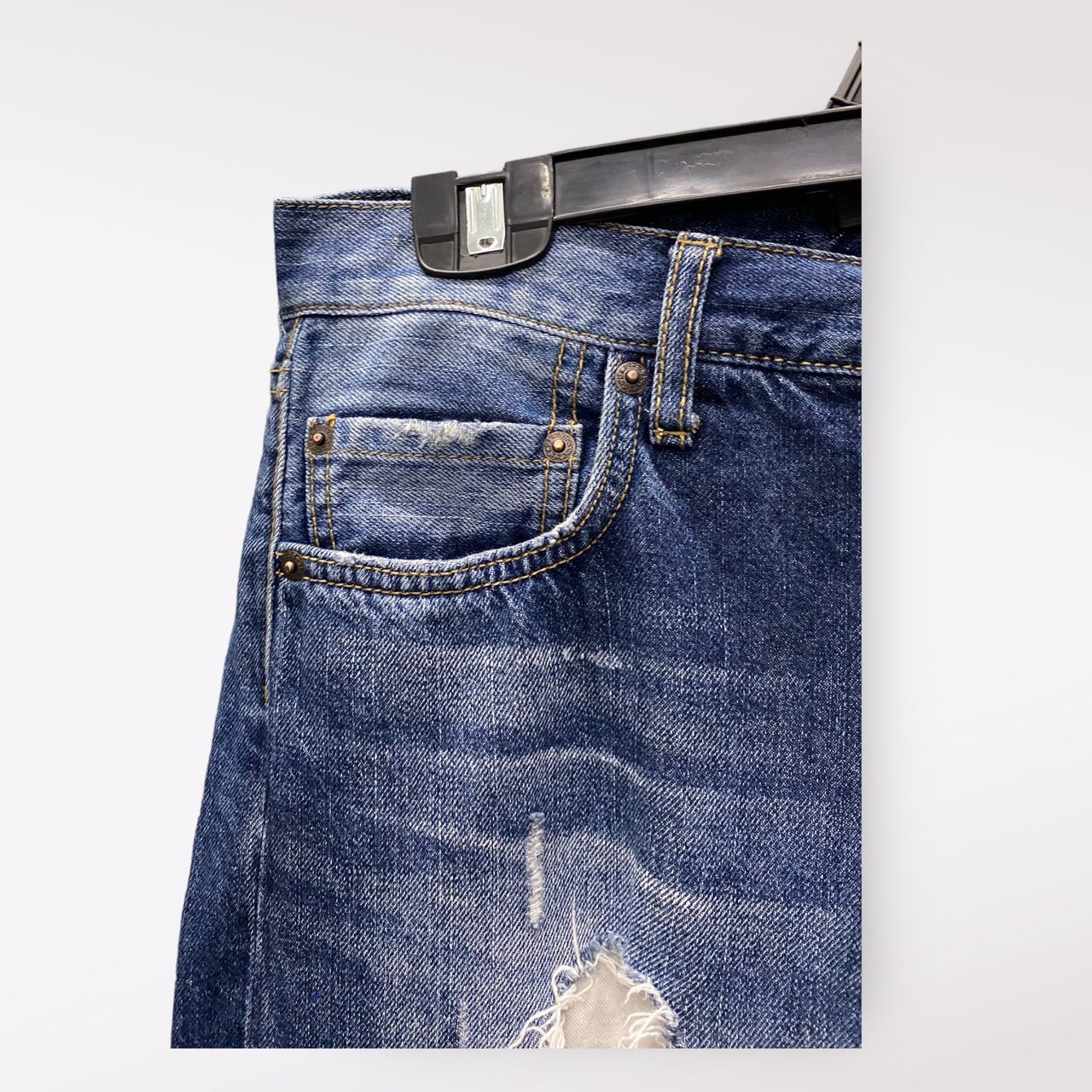 If Six Was Nine 💥BEST OFFER💥VALMAN JEANS DOT COLOUR RAPPER DENIM Size US 31 - 5 Thumbnail