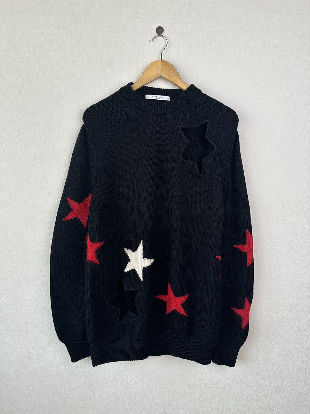 Givenchy Givenchy Cut Out Star Knit Sweater | Grailed