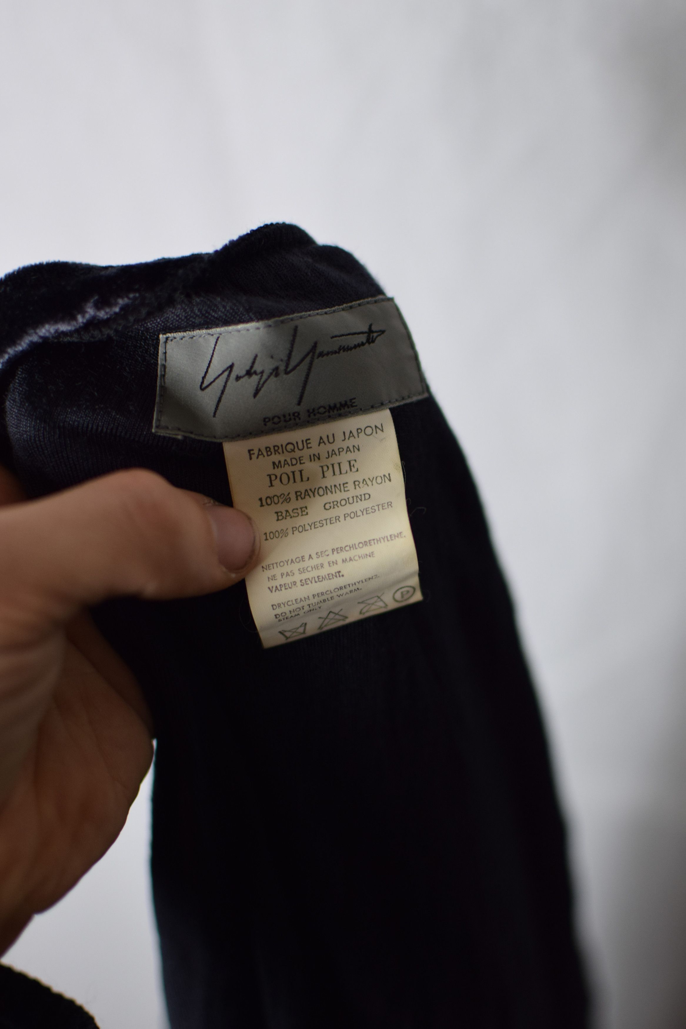 Yohji Yamamoto YYPH AW01 Velour Top - HV-T32-302 Size US L / EU 52-54 / 3 - 9 Thumbnail