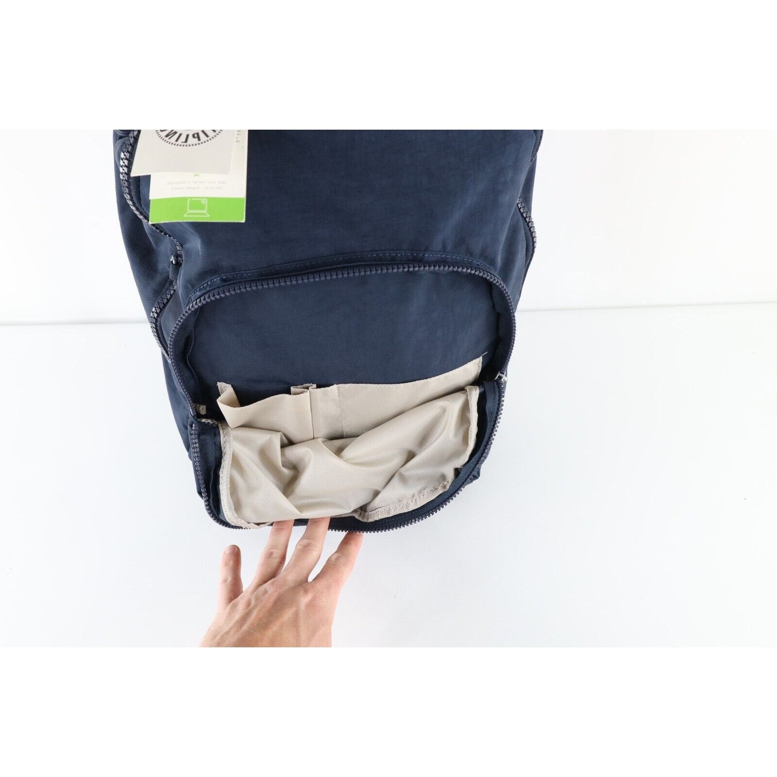 Other New Kipling Spell Out Seoul Laptop Backpack Book Bag Navy Bl Size ONE SIZE - 8 Thumbnail
