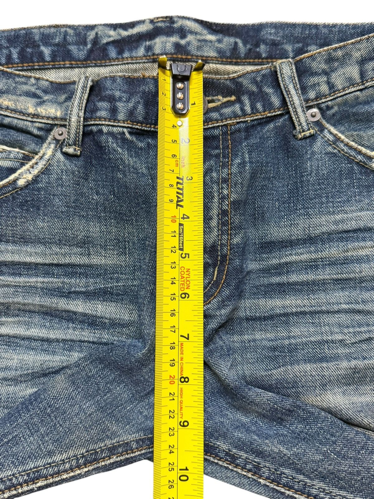Hysteric Glamour Vintage Japanese Brand Faded Wash Whisker Wide Leg Bootcut Size US 32 / EU 48 - 13 Thumbnail