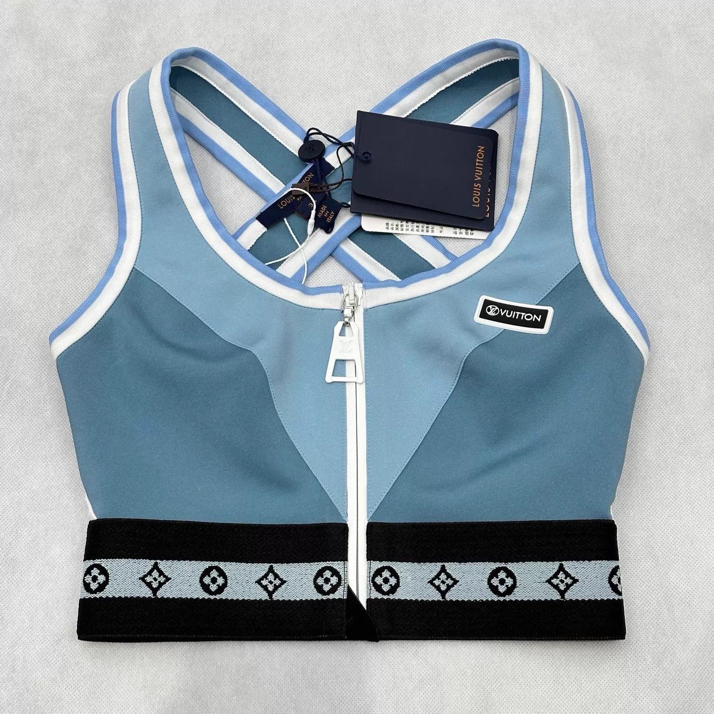 Louis Vuitton Louis Vuitton Blue Tank & Pants Set (34/36) New Size XS / US 0-2 / IT 36-38 - 1 Thumbnail