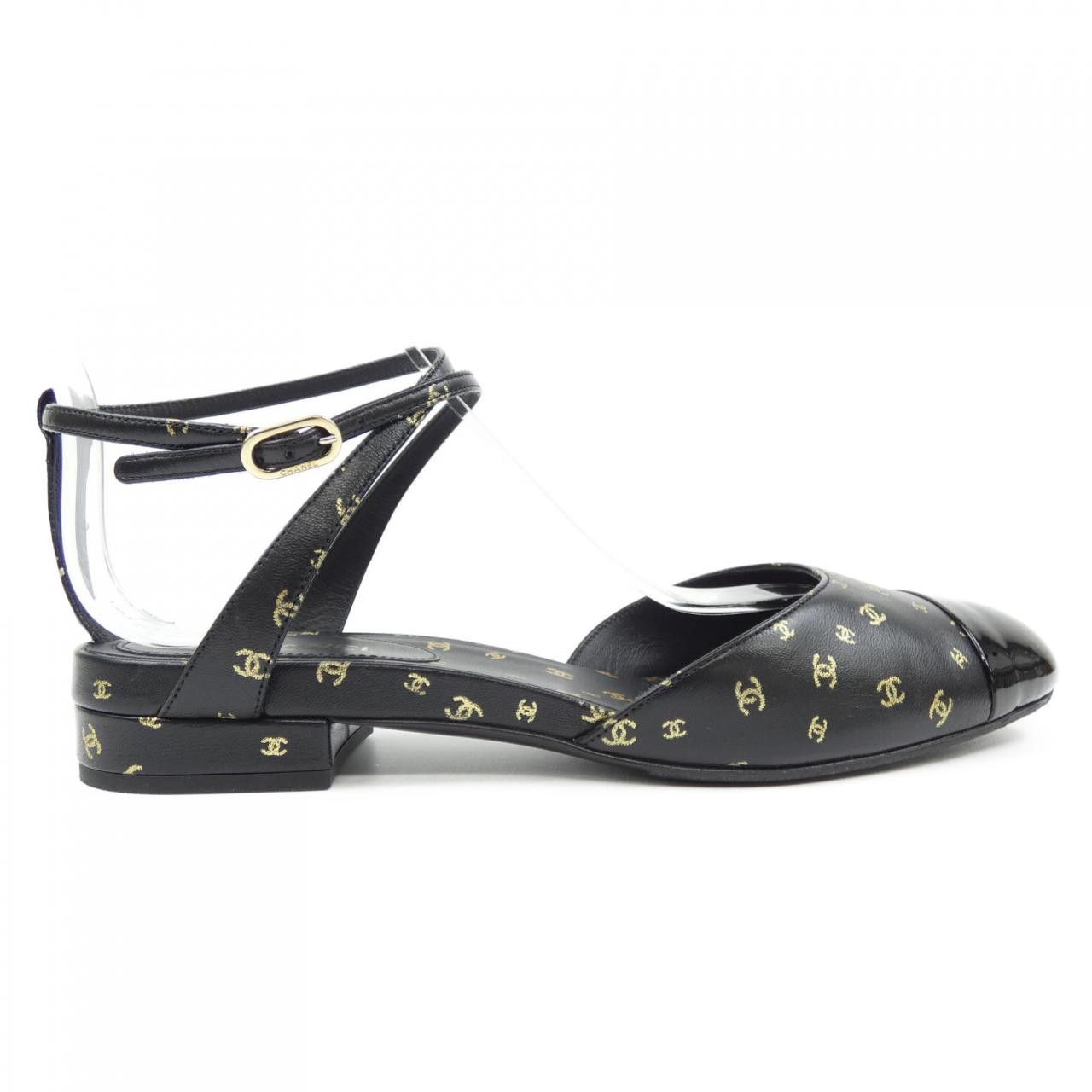 Chanel Chanel Chanel G45132B13954 Print Lambskin Patent Calfskin Sandals Leather Shoes G45132B13954 DUTY FREE for USA Size ONE SIZE - 1 Thumbnail