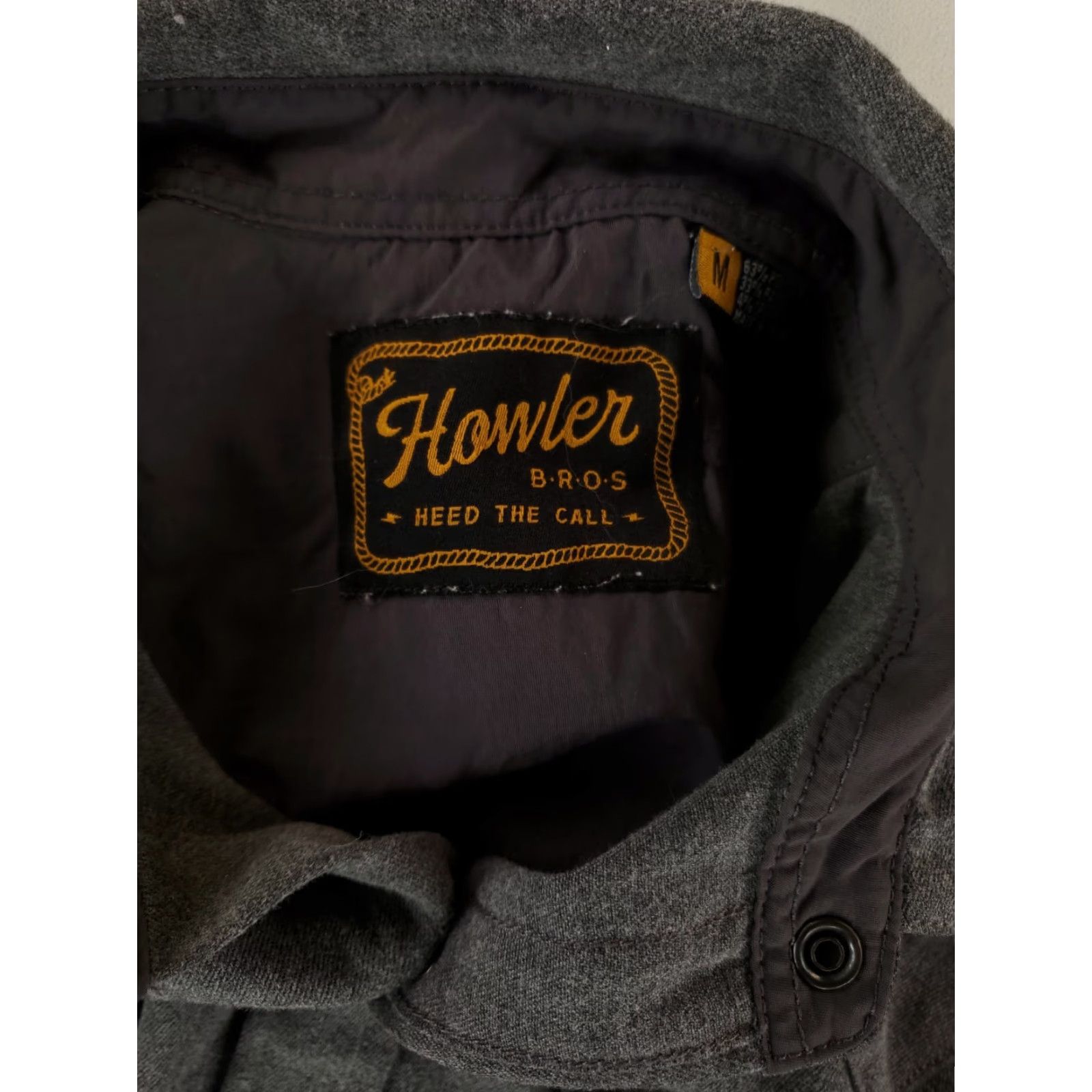 Howler Brothers Howler Bros Shirt Snap Button Up Snap Gray Long Sleeve Mens M Size US M / EU 48-50 / 2 - 4 Thumbnail