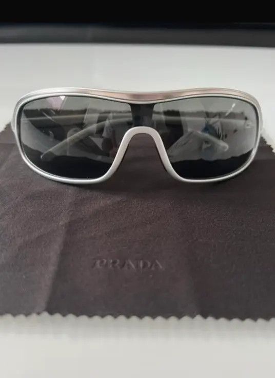 Prada PRADA Sunglasses SPS 6D Sport Red Tab Shield Mask Symbole Size ONE SIZE - 1 Thumbnail