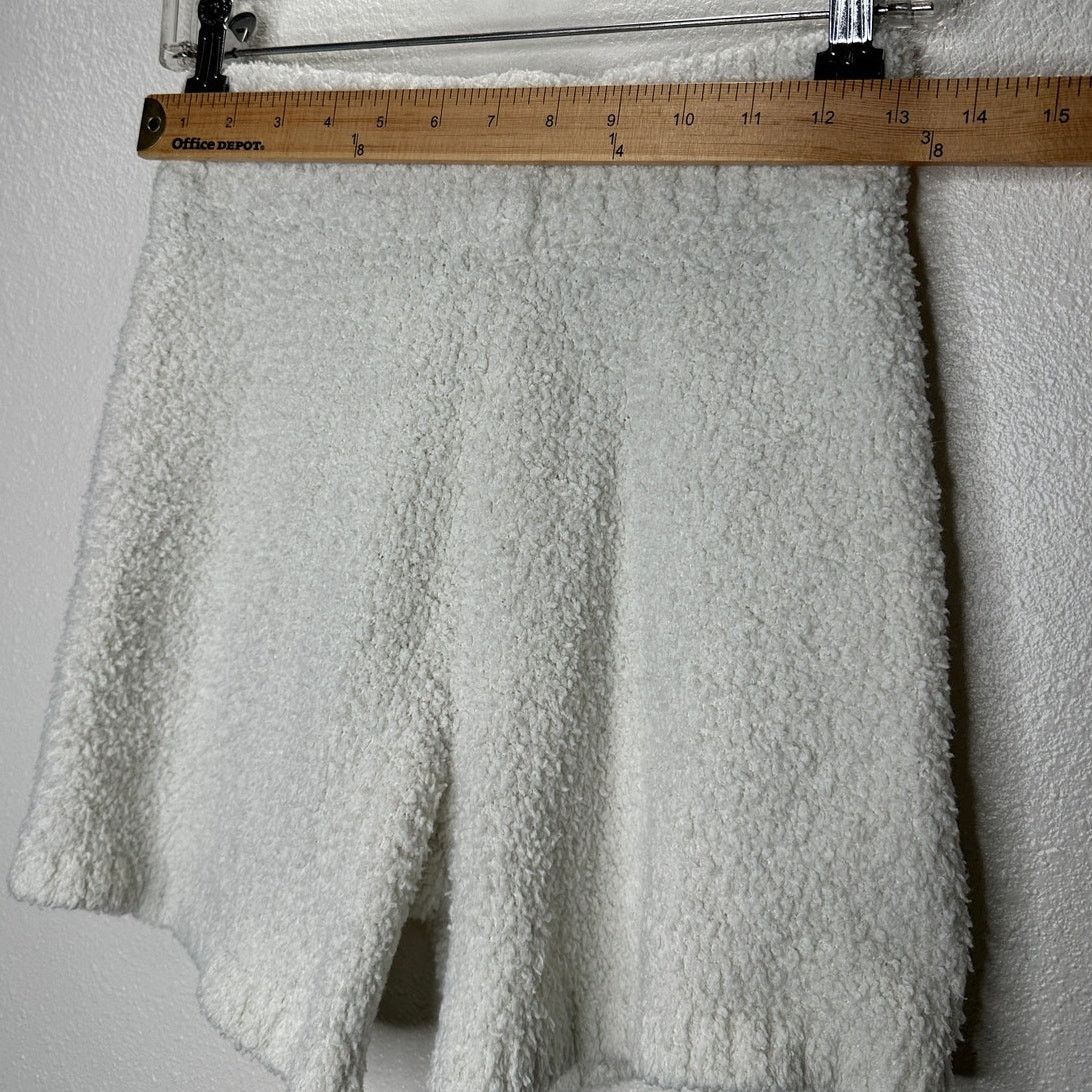 SKIMS Skims Ivory Cream Cozy Knit Stretch Terrycloth Shorts S / M Size 27" / US 4 / IT 40 - 10 Thumbnail