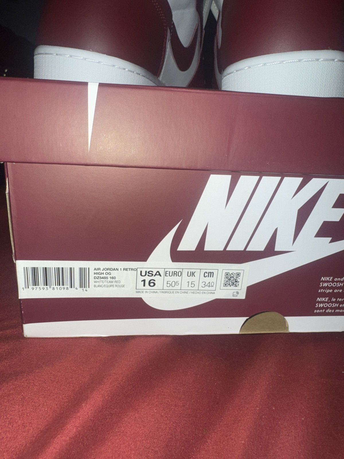 Jordan Brand Artisanal team red jordan 1 Size US 15 / EU 48 - 1 Thumbnail