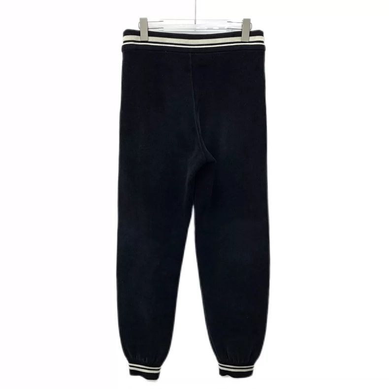 Louis Vuitton Louis Vuitton size s Black striped wool drawstring leggings Size US 28 / EU 44 - 2 Thumbnail