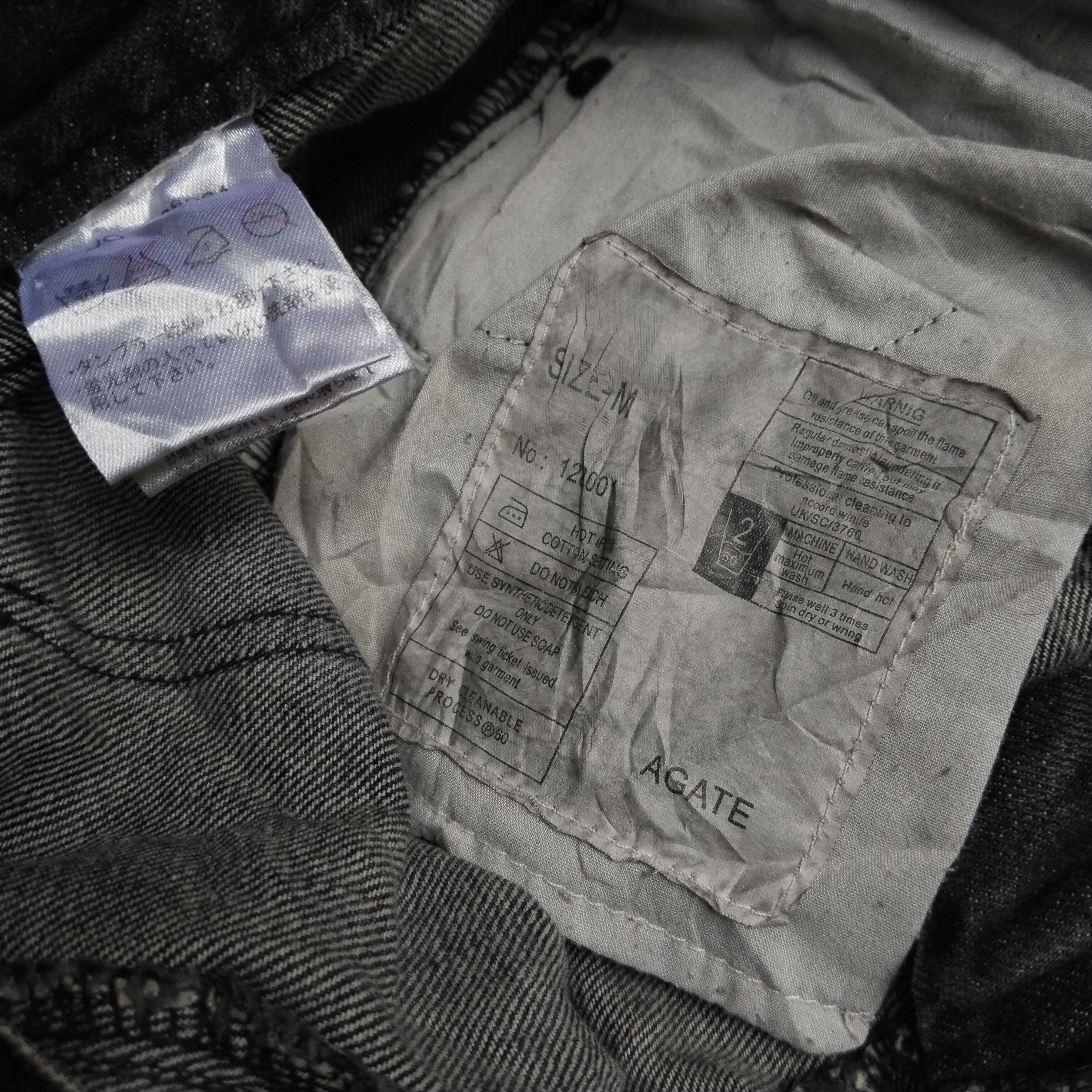 Tornado Mart agate label splatter paint distressed jean Size US 31 - 5 Thumbnail