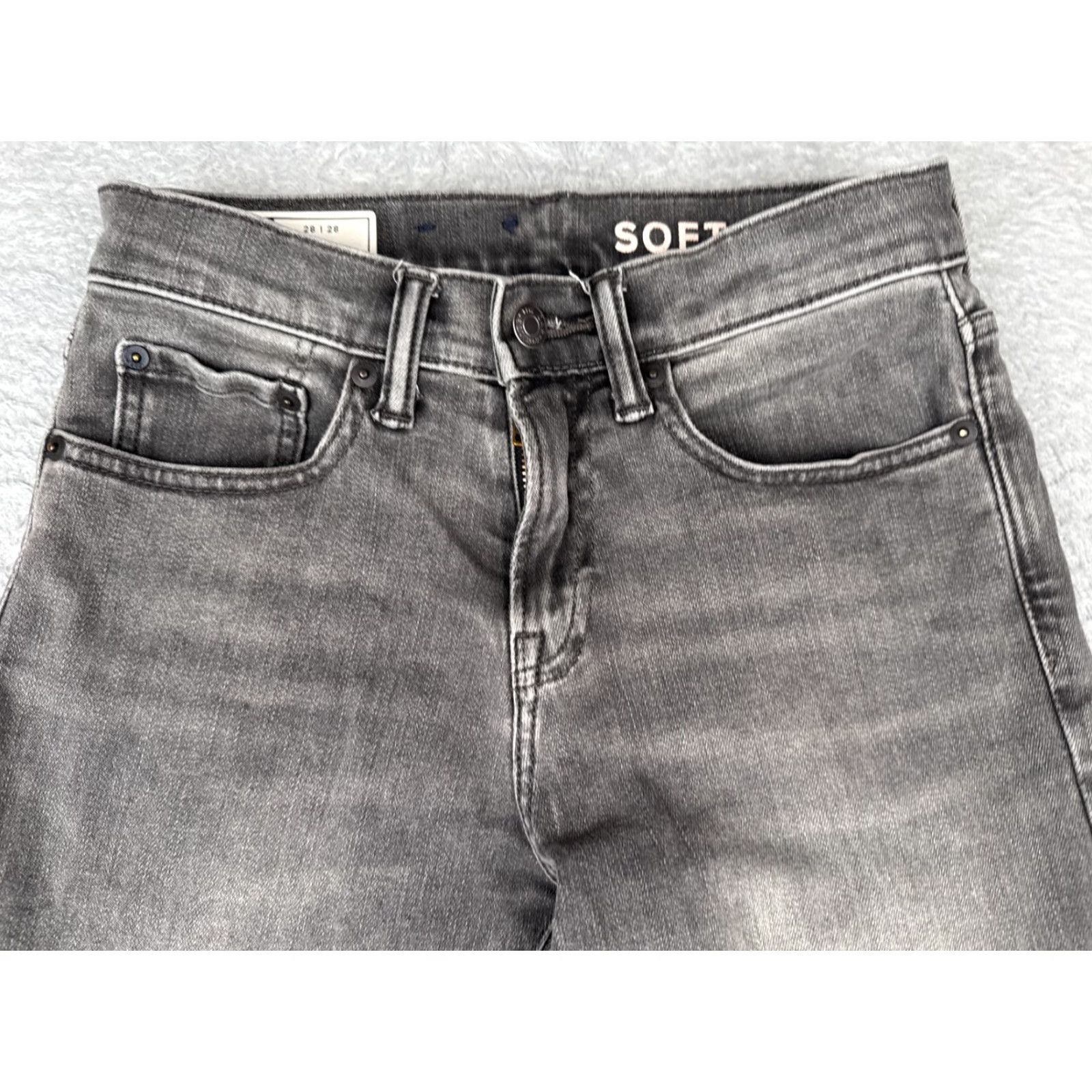 Gap Gap Jeans Women Jeans Slim Straight Leg Denim Gray 28 Cotton Blend 5-Pocket Zipper Button Embroidered Studded Medium Wash 90s Womens Size 28" / US 6 / IT 42 - 4 Thumbnail