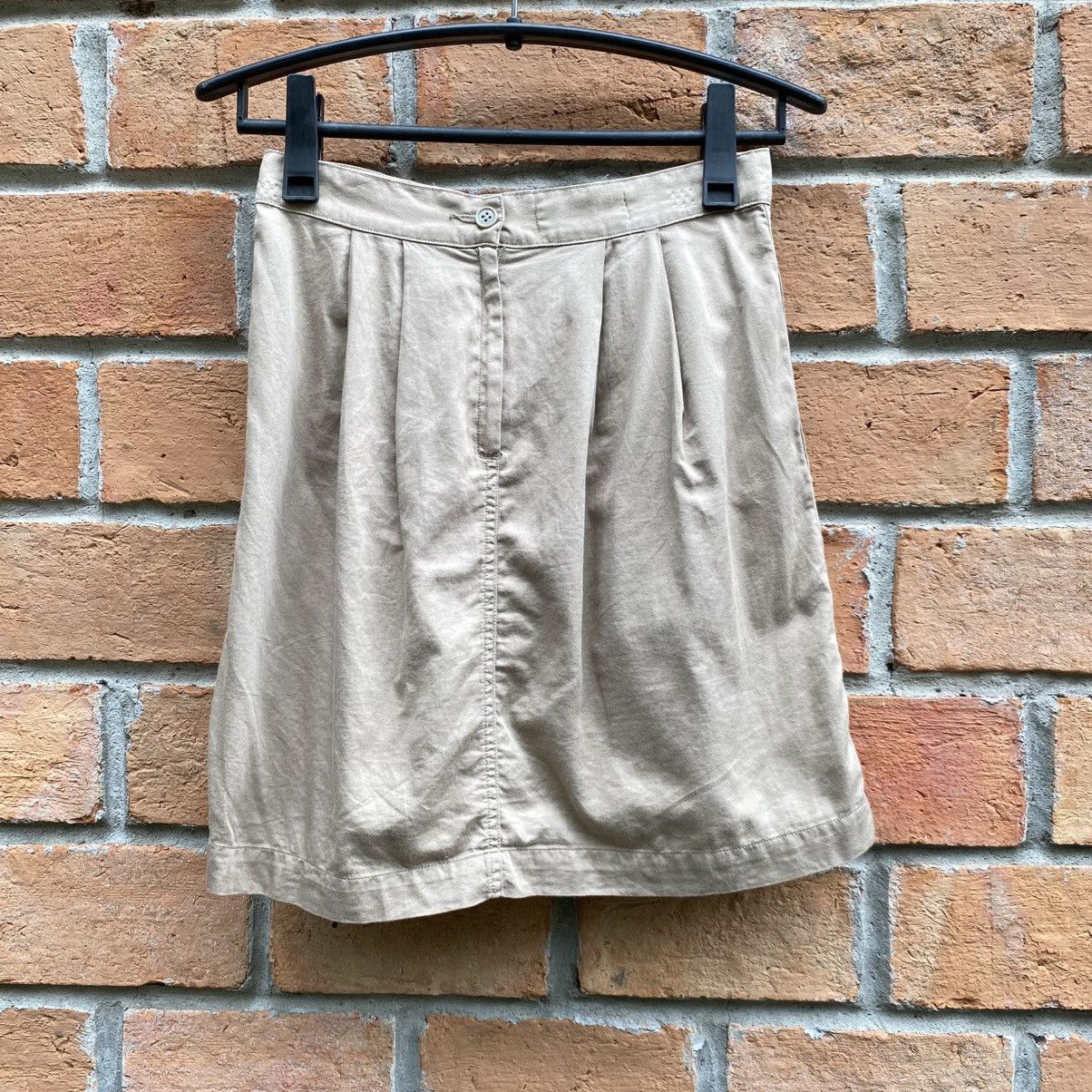 Zucca ZUCCA Beige Pleated Skirt with Side Pockets Size 27" / US 4 / IT 40 - 2 Thumbnail