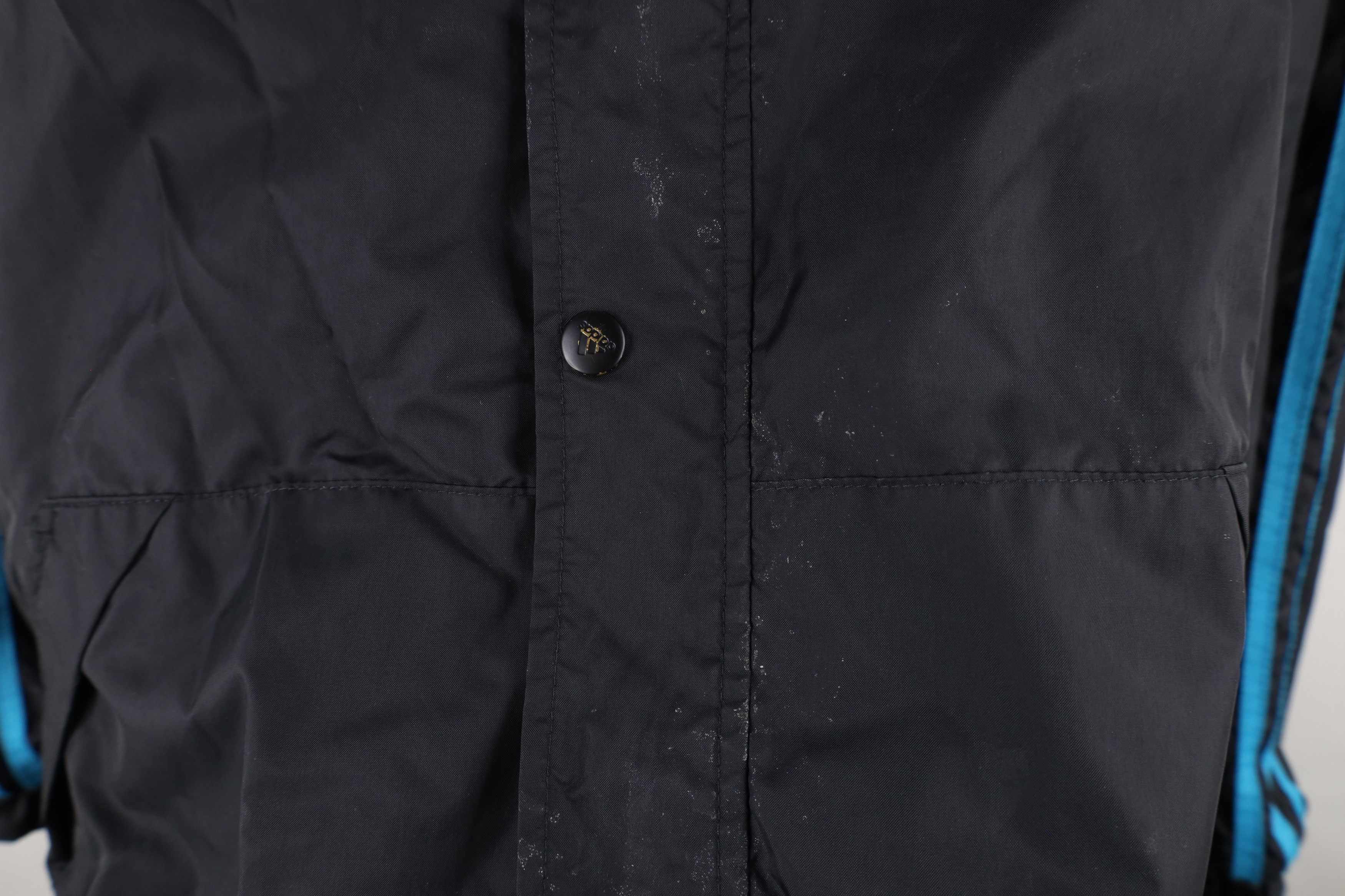Adidas × Vintage Vintage 90s Adidas Spell Out Lined Hooded Windbreaker Jacket Size US XL / EU 56 / 4 - 7 Thumbnail