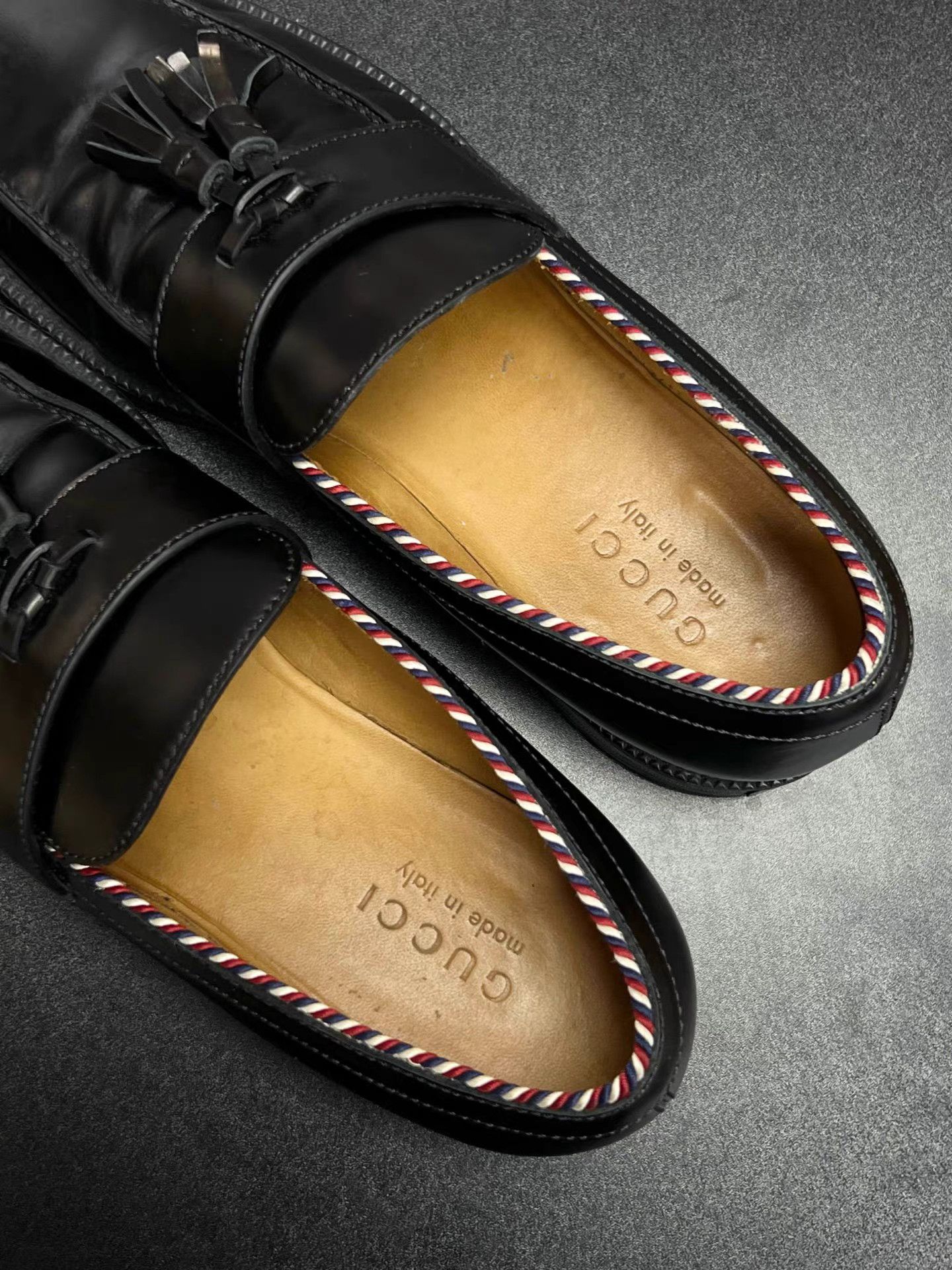 Gucci Gucci Interlocking G Tassel Leather Loafers K15 Size US 10 / EU 43 - 4 Thumbnail
