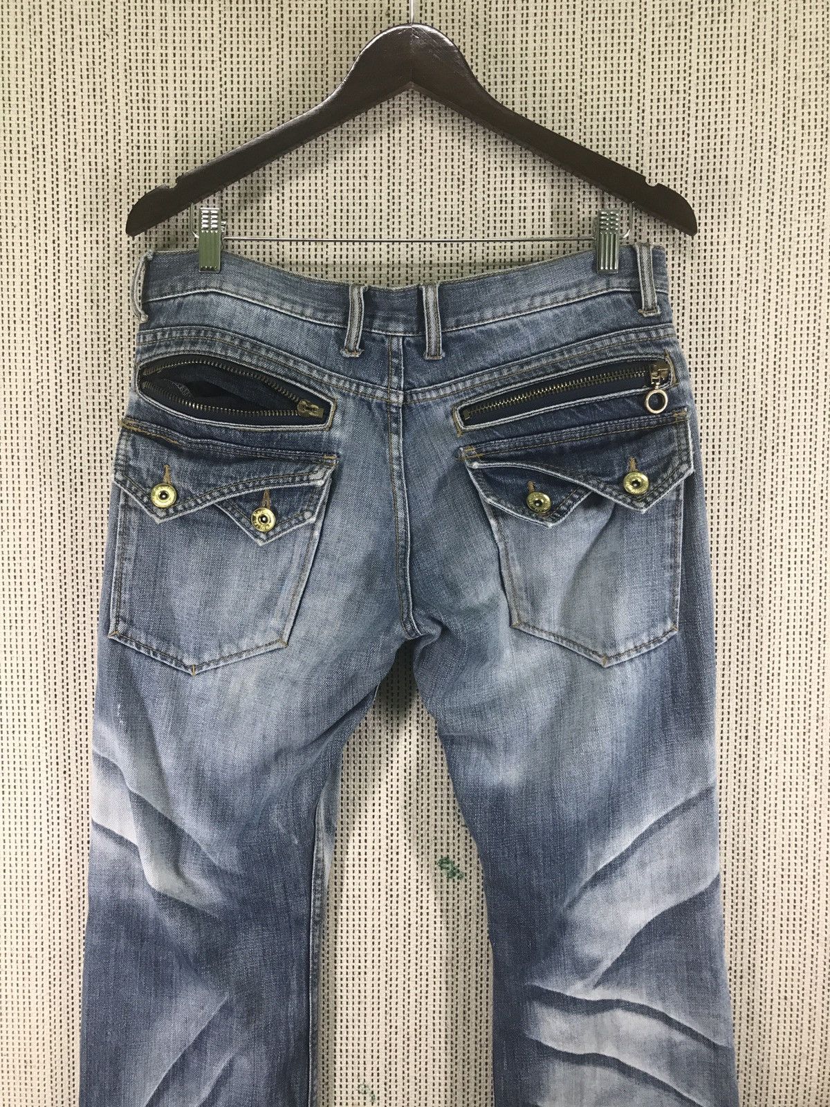 If Six Was Nine × Japanese Brand ‼️‼️distressed gold line APESTEIN very rare Size US 34 / EU 50 - 7 Thumbnail