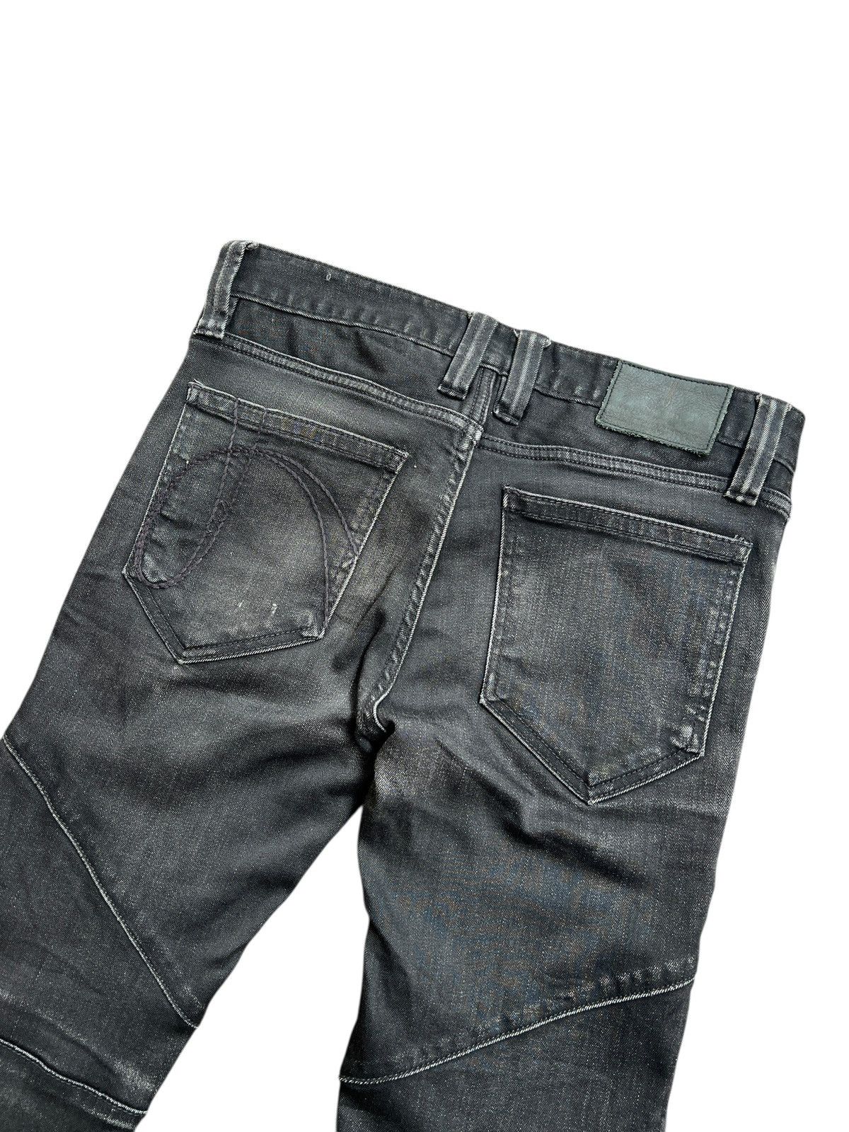 NO ID NO ID Washed Black Biker Skinny Denim Size US 31 - 7 Thumbnail