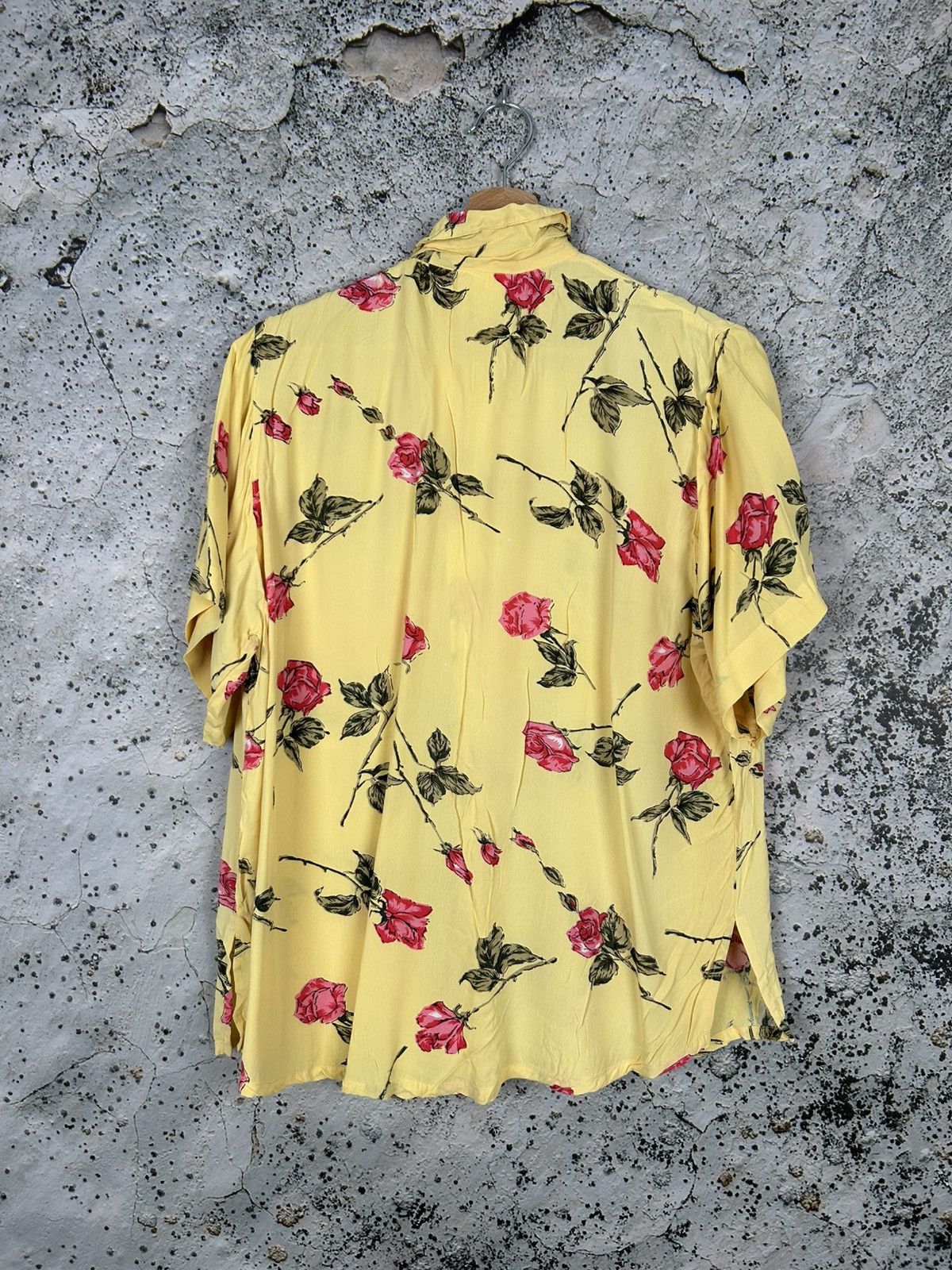 Vintage Vintage Roses Flowers Shirt 90s Alternative Avantgarde Size US L / EU 52-54 / 3 - 3 Thumbnail