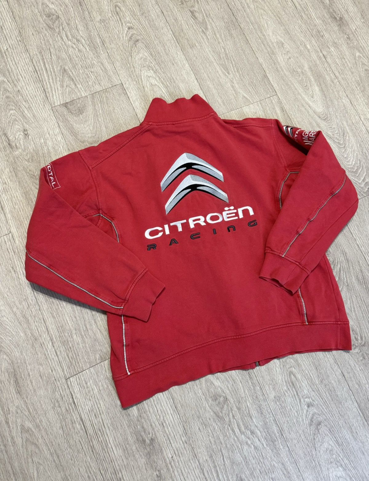 Vintage 🔷Vintage Citroen Racing Zip Fleece Sweatshirt 90s🔷 Size US L / EU 52-54 / 3 - 8 Thumbnail