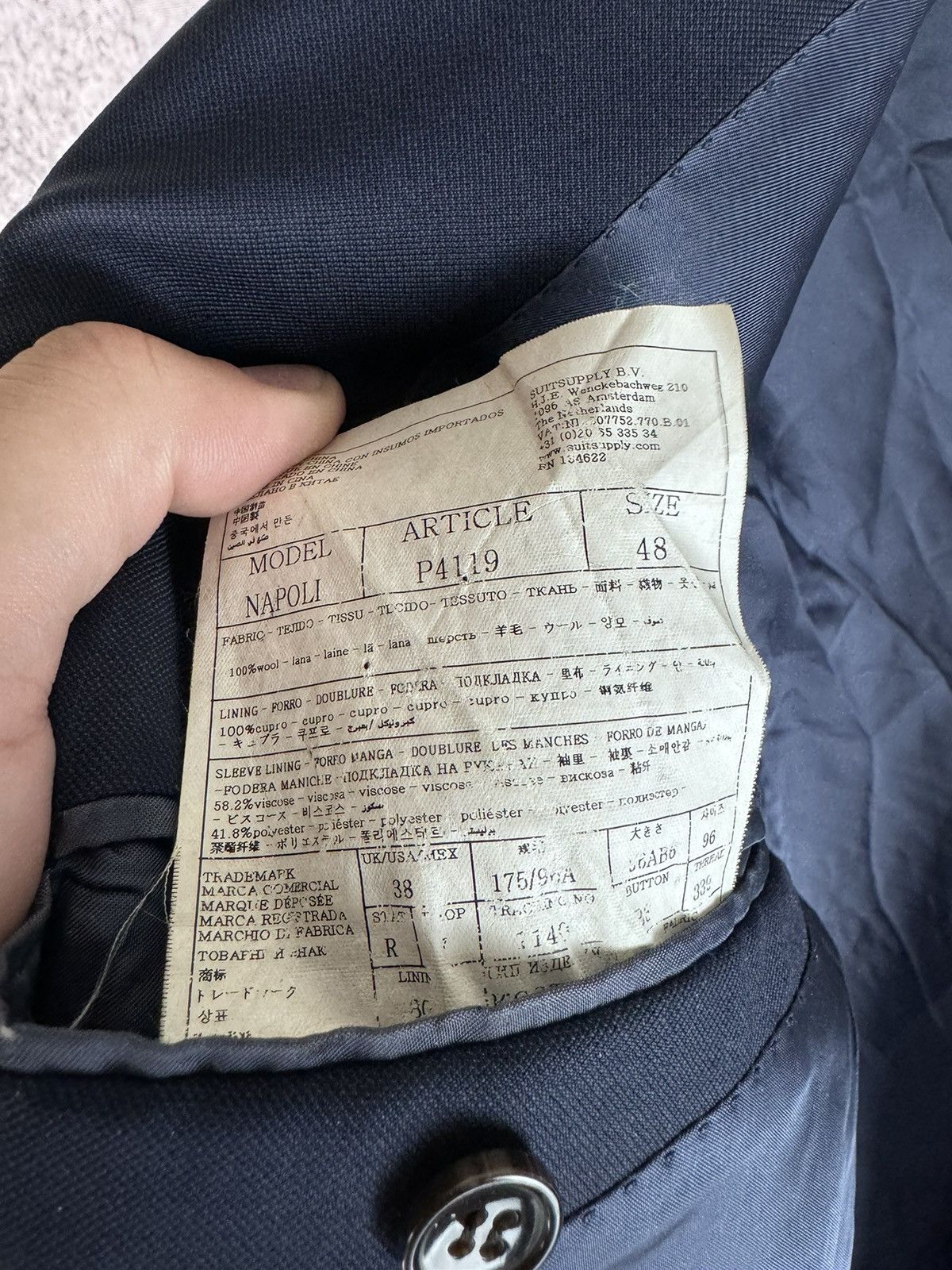 Suitsupply Suitsupply Lazio Single Blazers Luxury Wool light jacket Size US M / EU 48-50 / 2 - 4 Thumbnail