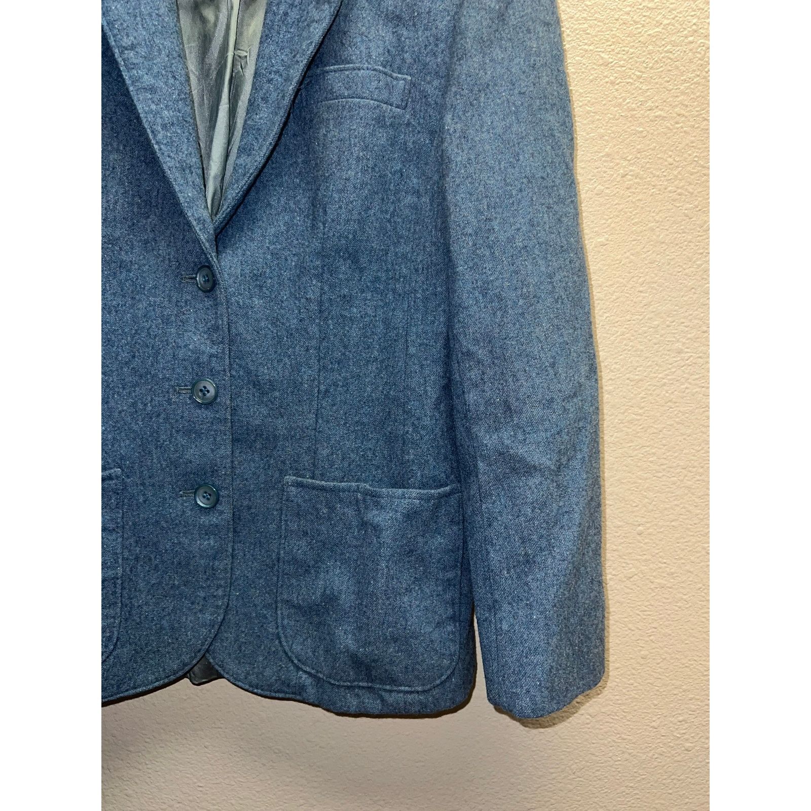 Pendleton Vintage Pendleton Blue Blazer Jacket 1970s 70s Women Medium Size M / US 6-8 / IT 42-44 - 4 Thumbnail