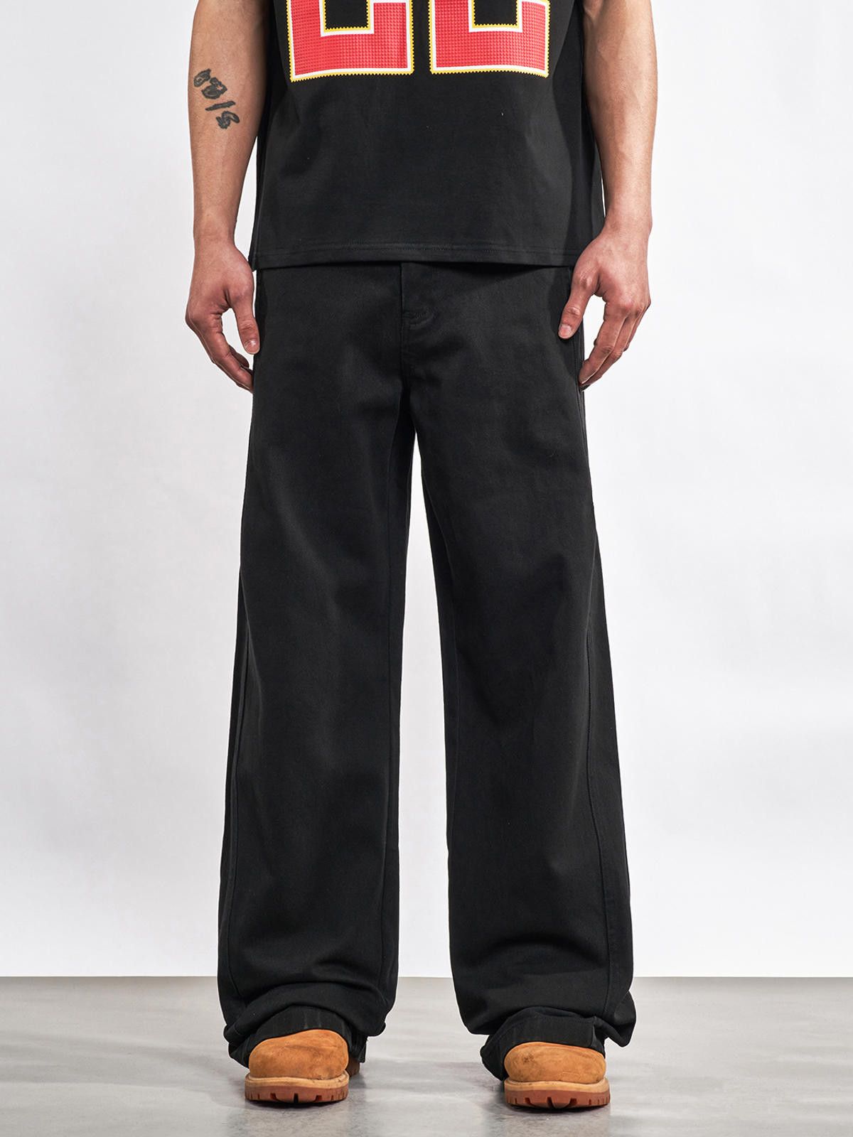 Vintage Black Wide-Leg Pants Size US 32 / EU 48 - 1 Thumbnail