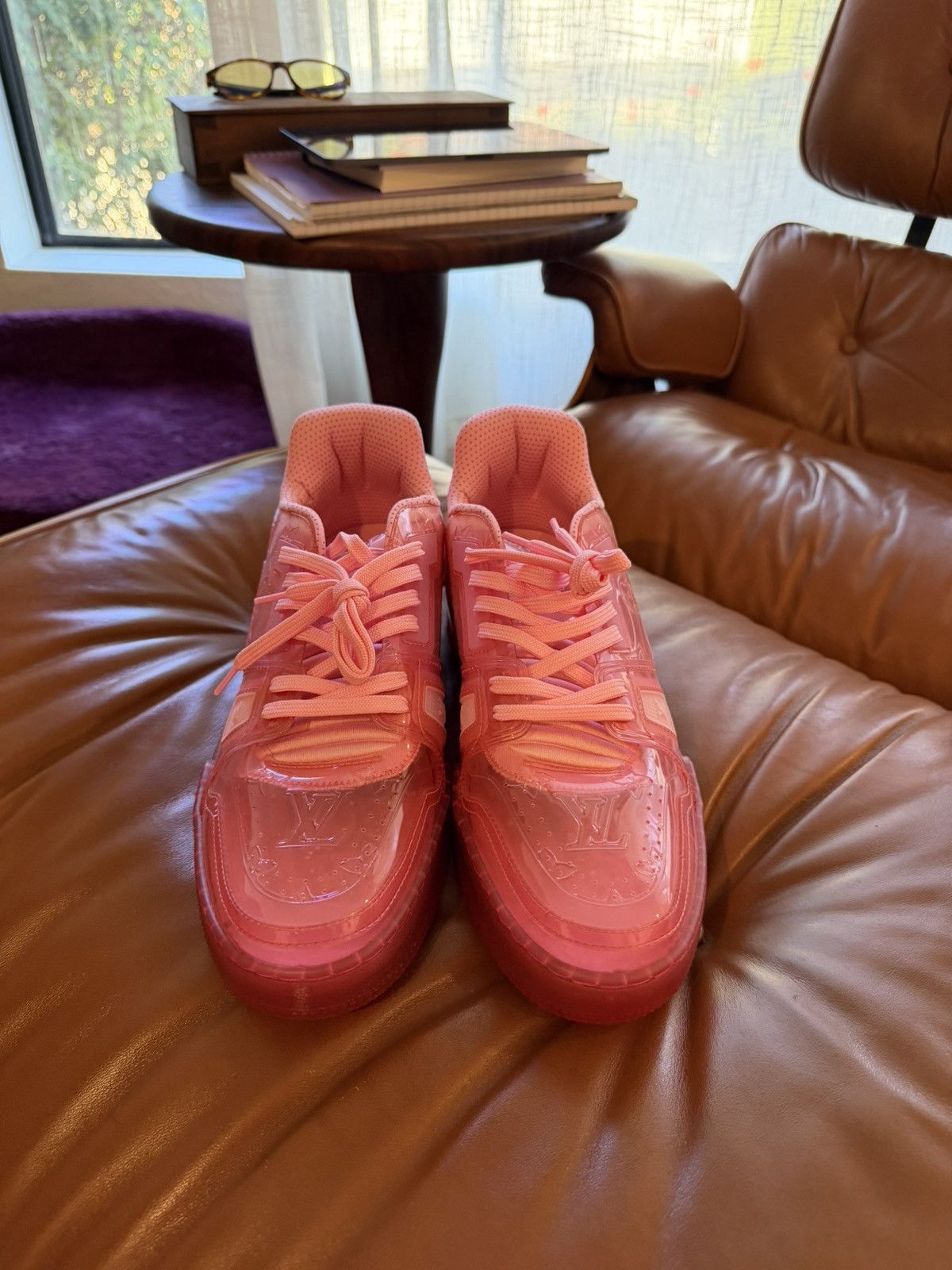 Louis Vuitton Louis Vuitton X Virgil Abloh Pink Transparent Size US 9.5 / EU 42-43 - 3 Thumbnail