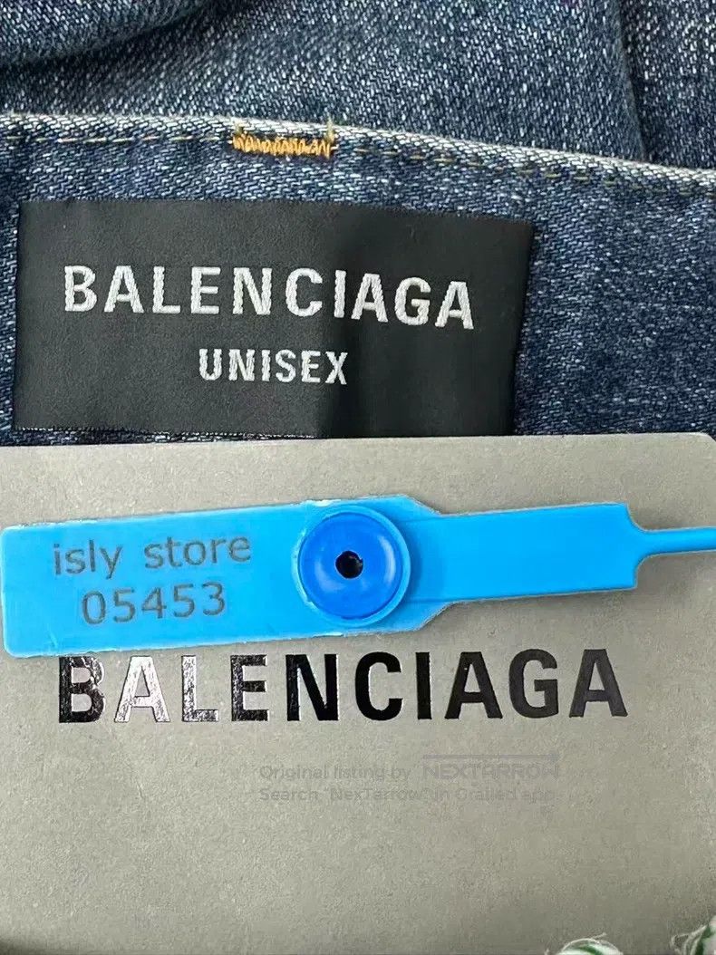 Balenciaga Balenciaga size XS Loose fit zipper denim pants blue Size US 27 - 4 Thumbnail