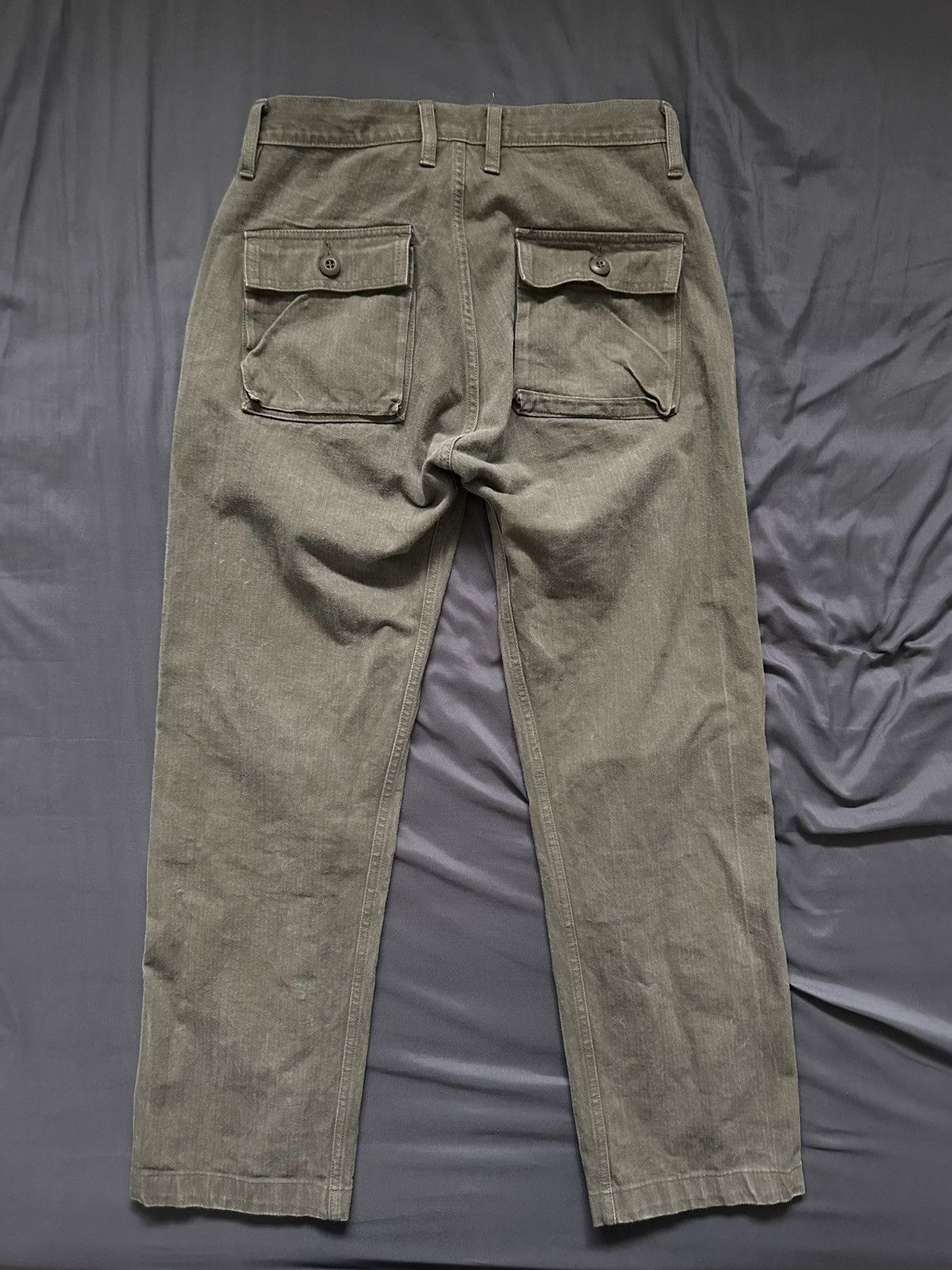 3sixteen Fatigue Pant Washed Olive HBT Size US 30 / EU 46 - 5 Thumbnail