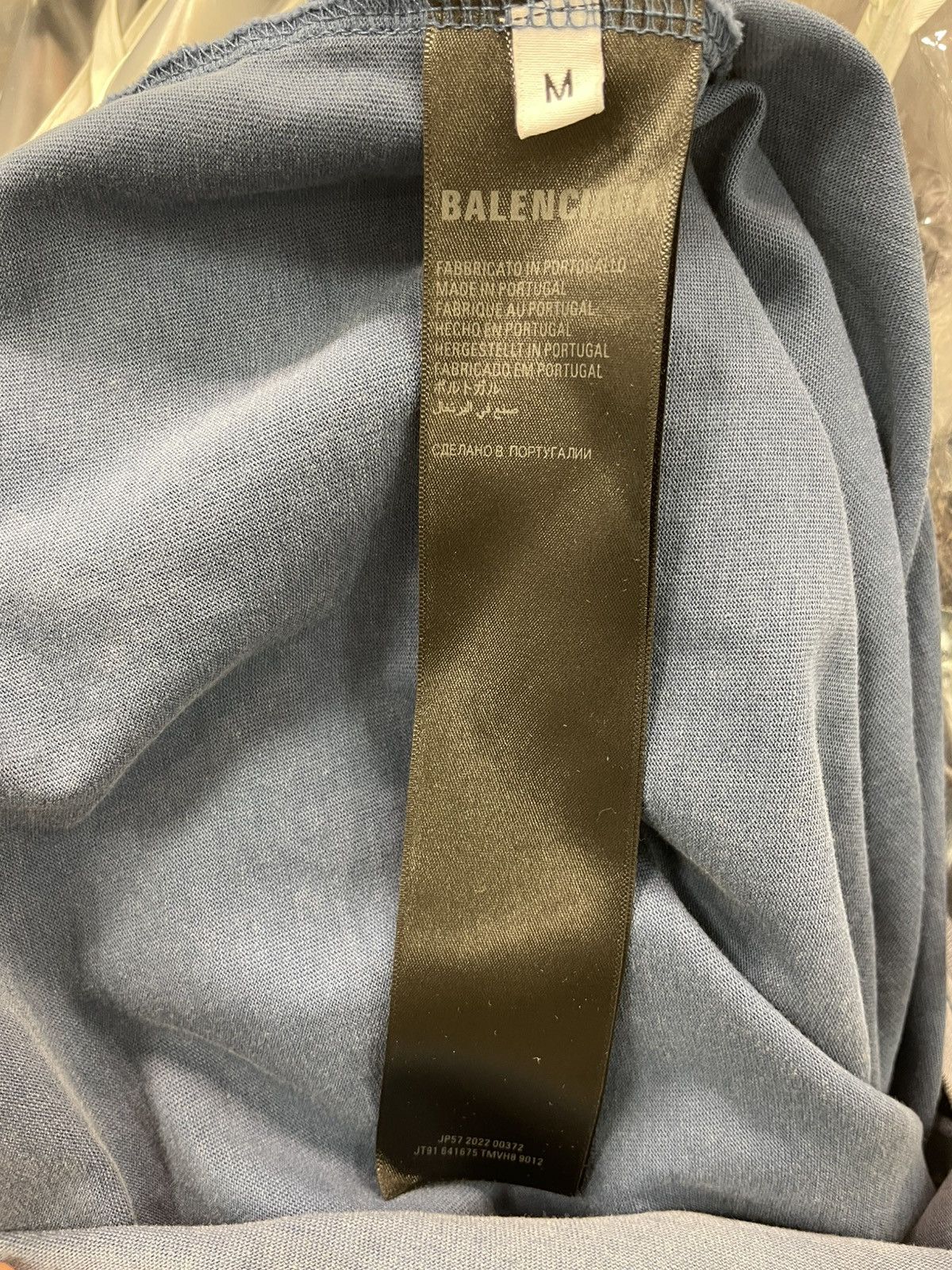 Balenciaga Balenciaga Kind T-shirt Aged blue Size US M / EU 48-50 / 2 - 3 Thumbnail