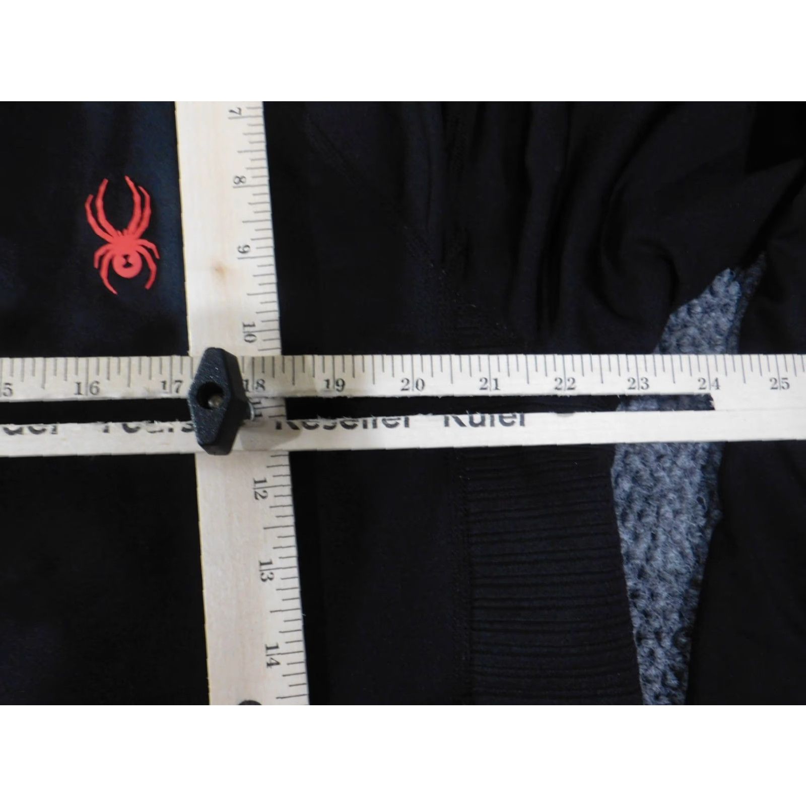 Spyder Spyder Shirt Mens Large Active Black Performance Stretch Logo Extreem T-Shirt Long Sleeve Round Neck Button-Down Knit Polyester Regular Mens Size US L / EU 52-54 / 3 - 7 Thumbnail